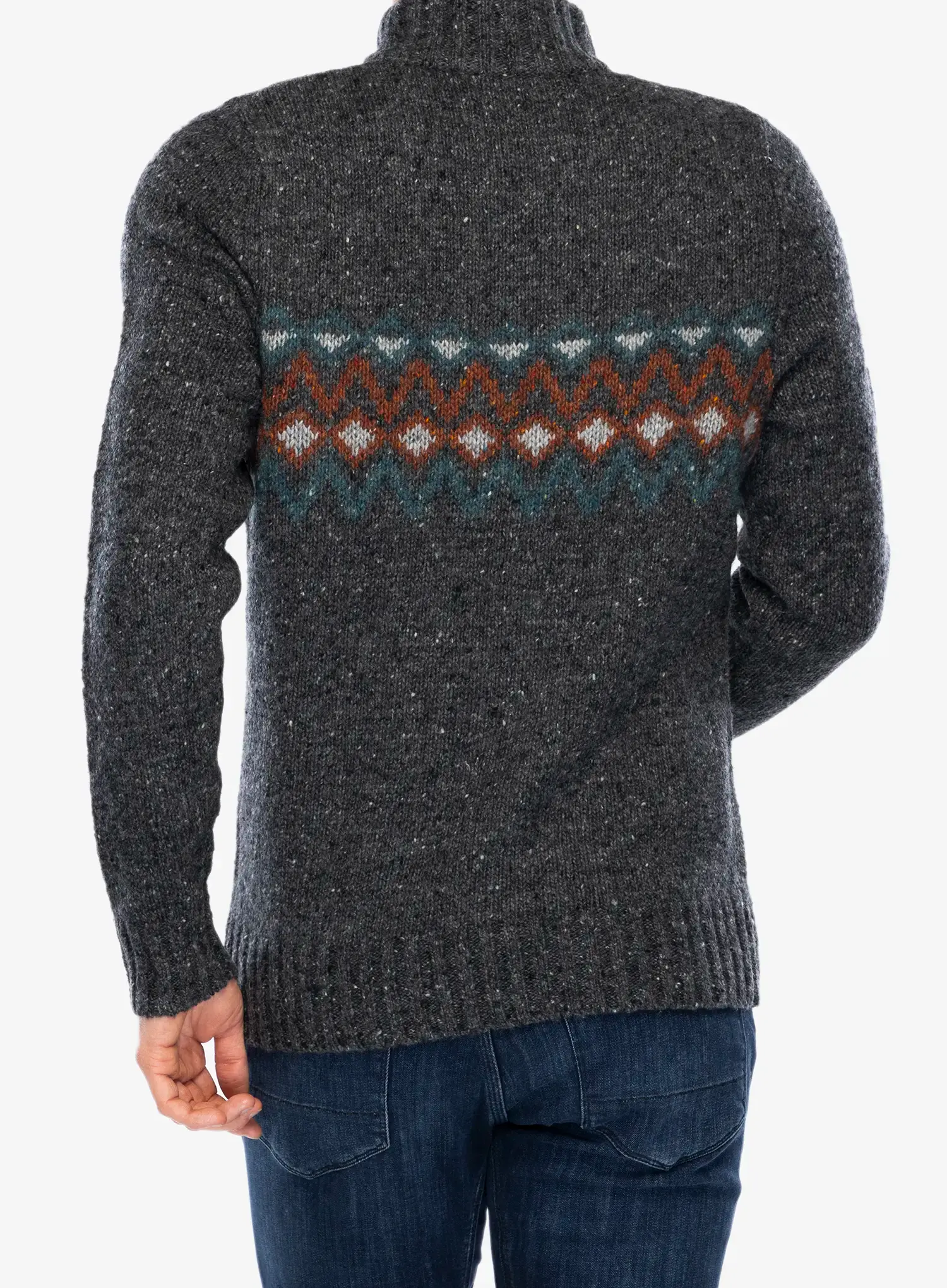 Светр вовняний Smartwool Heavy Henley Sweater - charcoal heather