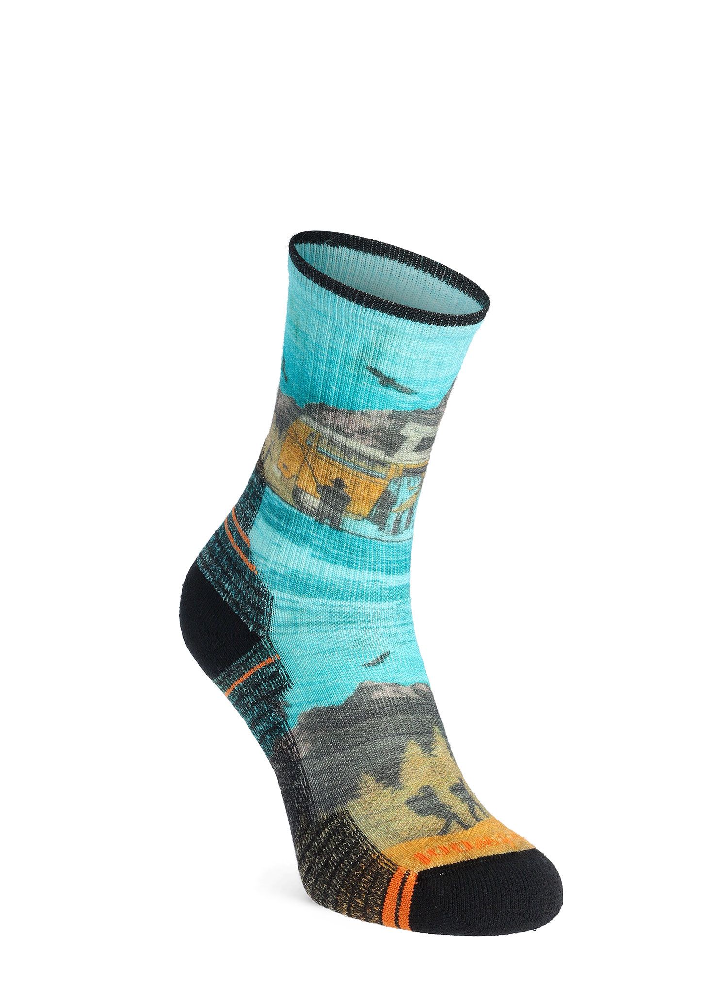 Шкарпетки туристичні Smartwool Hike Light Cushion Great Excursion Print Crew Socks - multi color