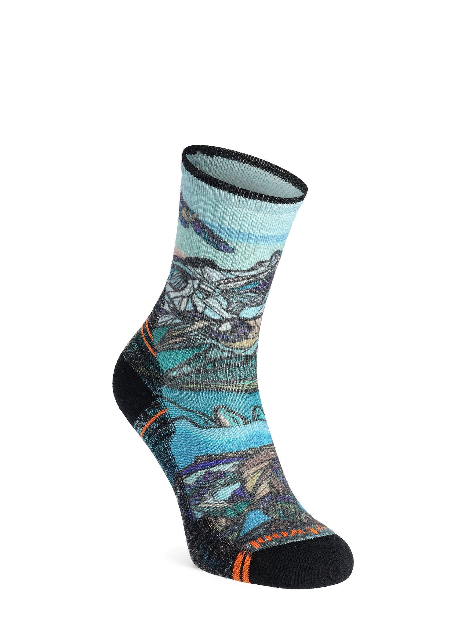Шкарпетки з мериноса жіночі Smartwool Hike Light Cushion Icy Range Crew Socks - multi color