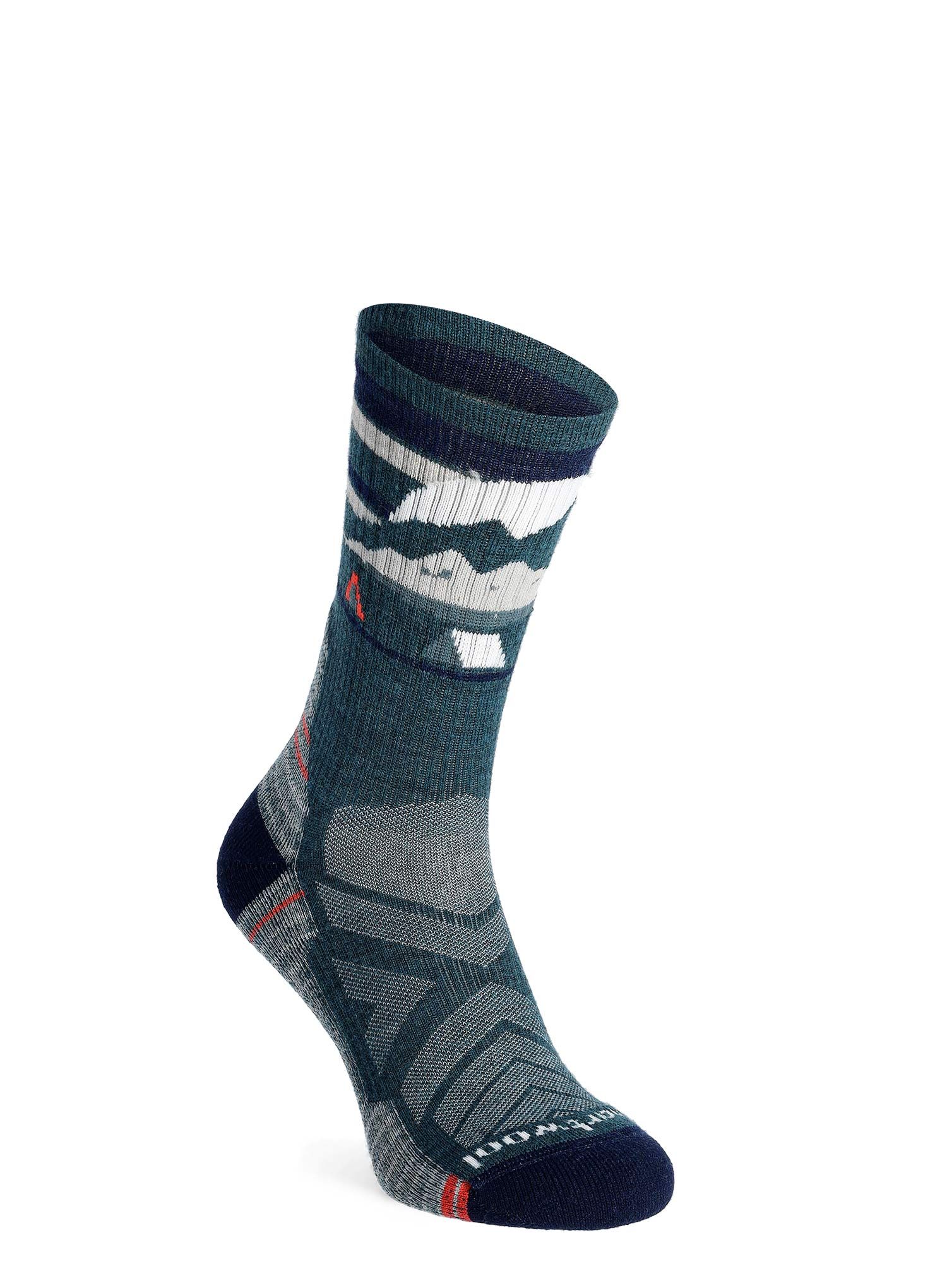 Шкарпетки з мериноса жіночі Smartwool  Hike Light Cushion New Pattern Crew Socks - twilight blue