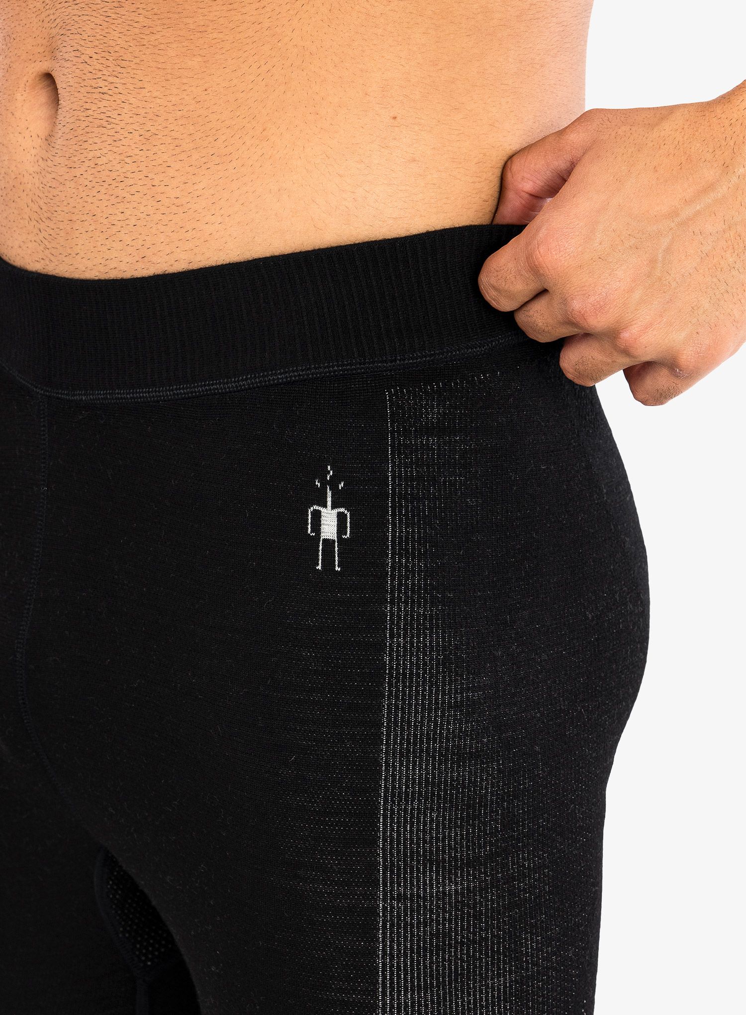 Термолегінси Smartwool Intraknit Thermal Merino Base Layer Bottom - black/white