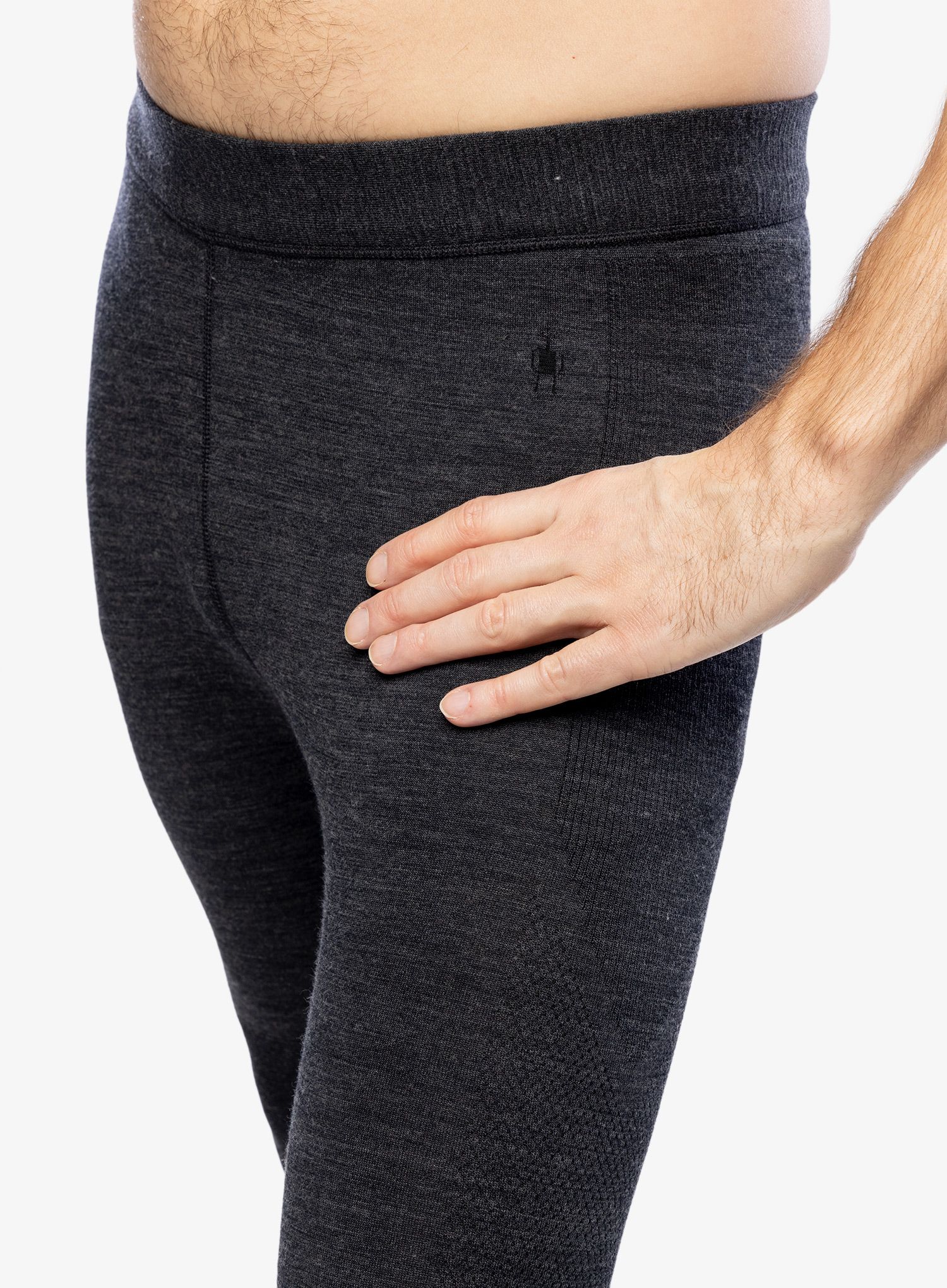 Термолегінси Smartwool Intraknit Thermal Merino Base Layer Bottom - charcoal heather/black