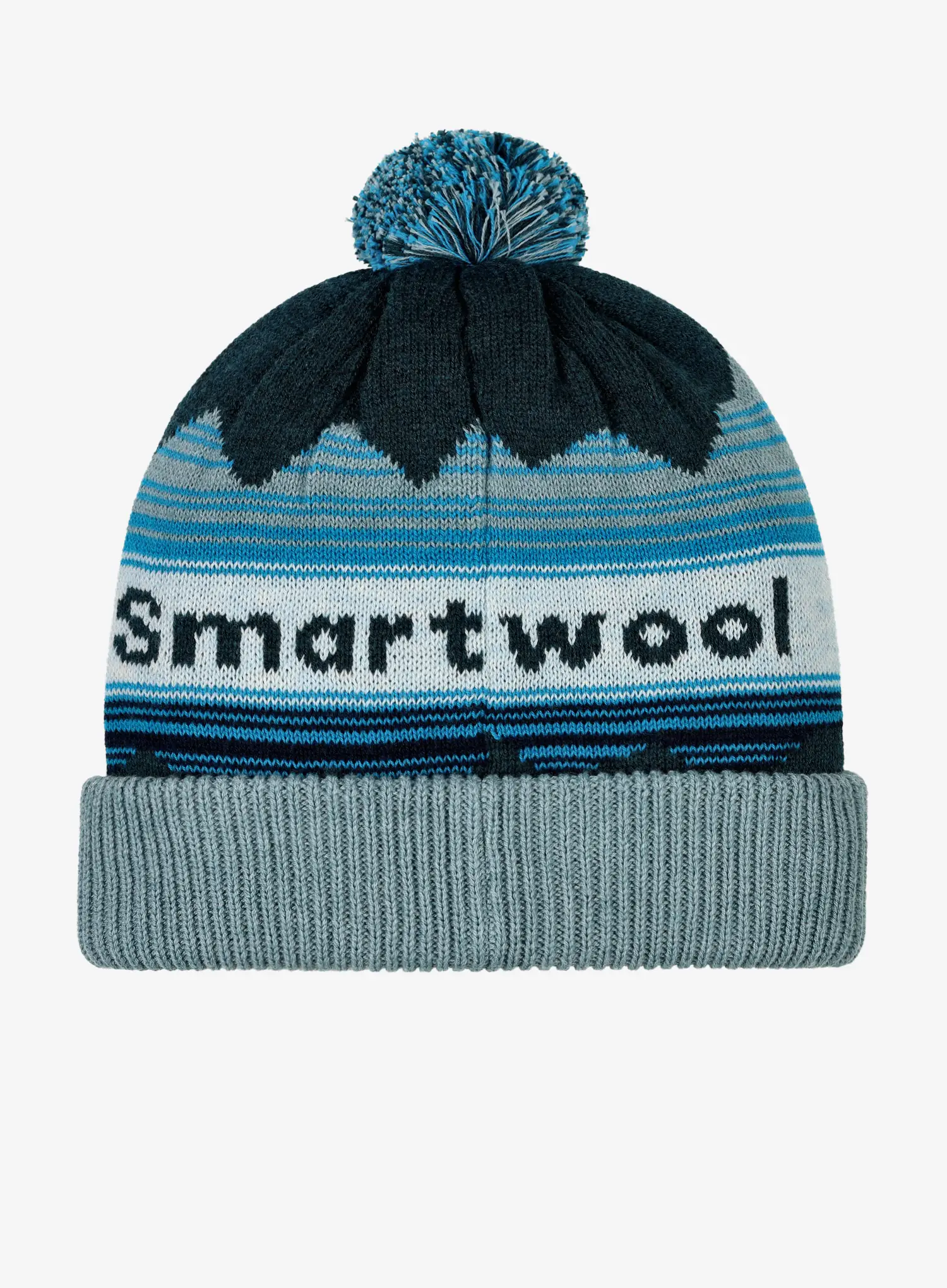 Шапка зимова Smartwool Knit Winter Pattern POM Beanie - twilight blue heather