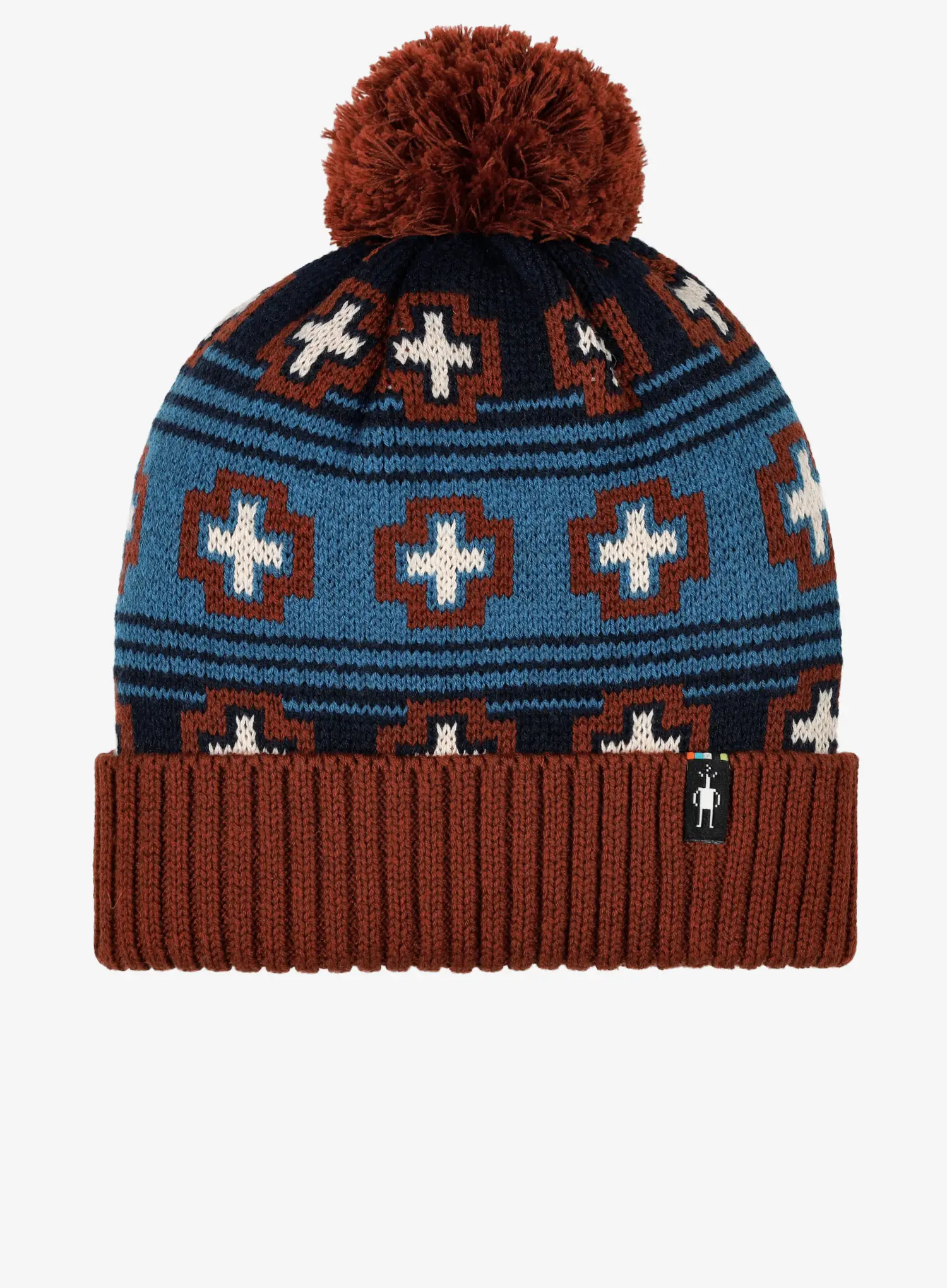 Шапка зимова Smartwool Fleece Lined Paths Beanie - deep navy paths crossed