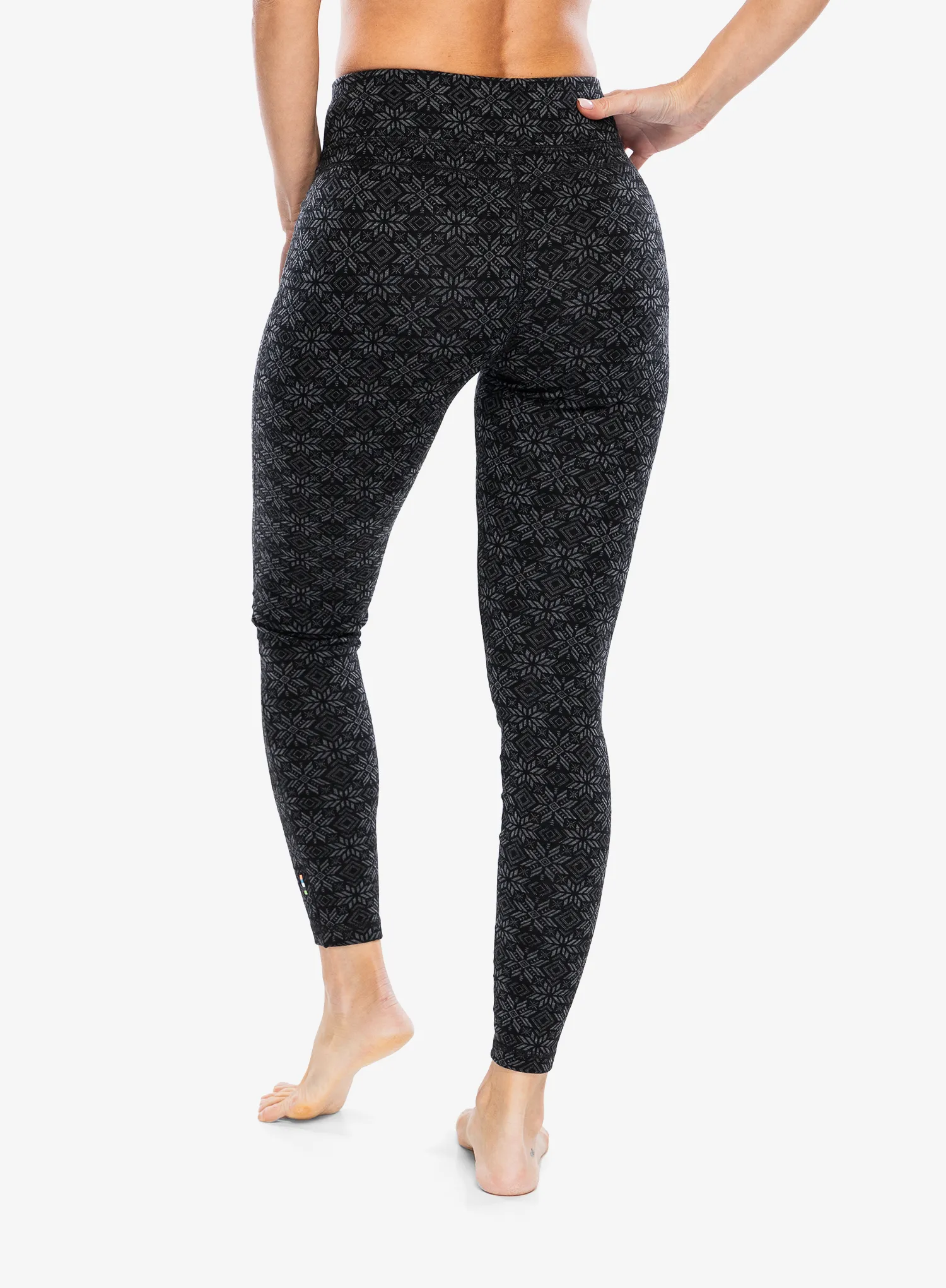 Термолегінси жіночі Smartwool Merino 250 Baselayer Bottom - black digi snow