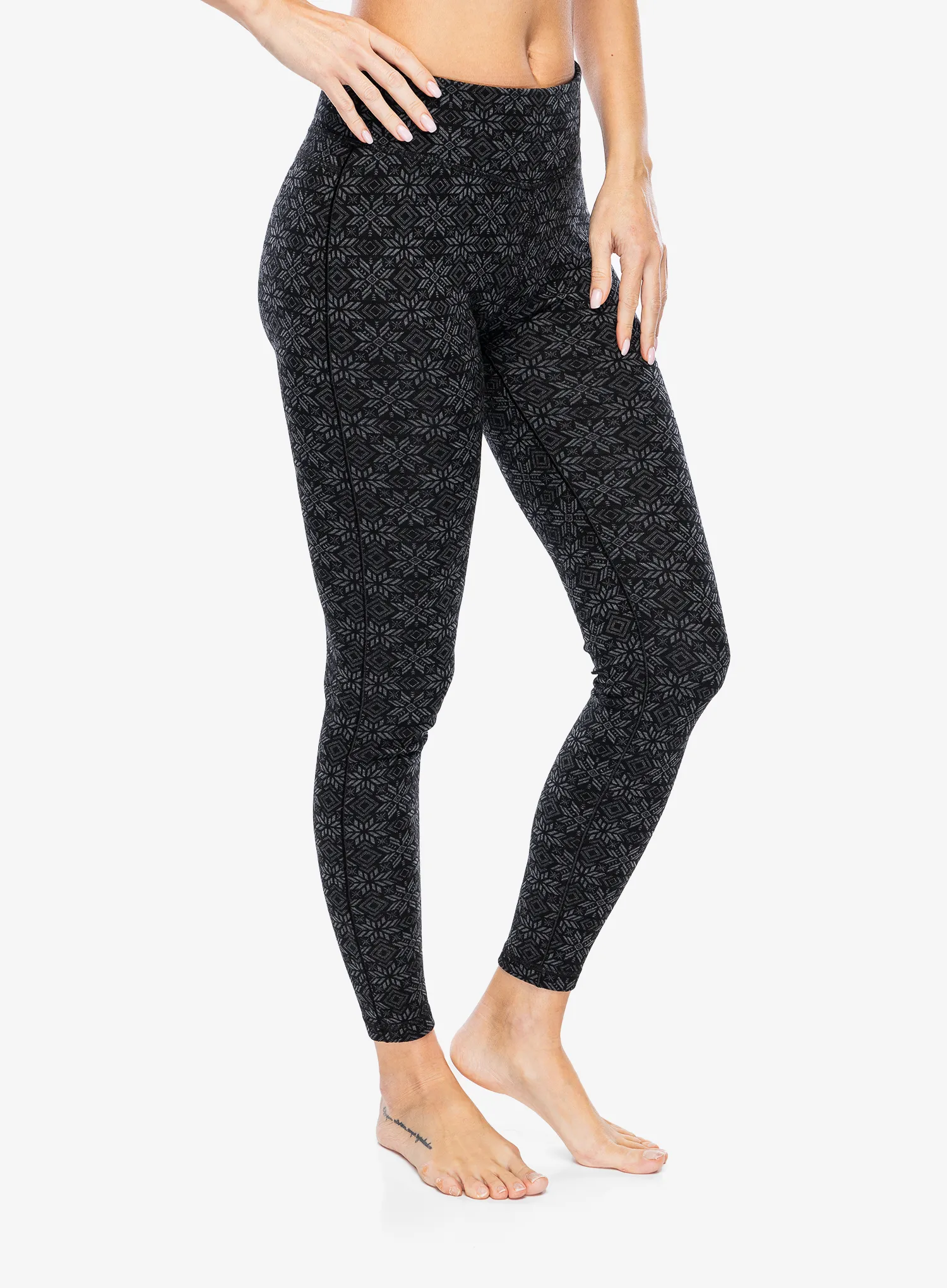 Термолегінси жіночі Smartwool Merino 250 Baselayer Bottom - black digi snow
