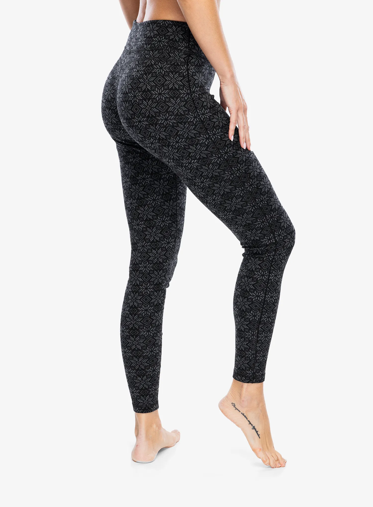 Термолегінси жіночі Smartwool Merino 250 Baselayer Bottom - black digi snow