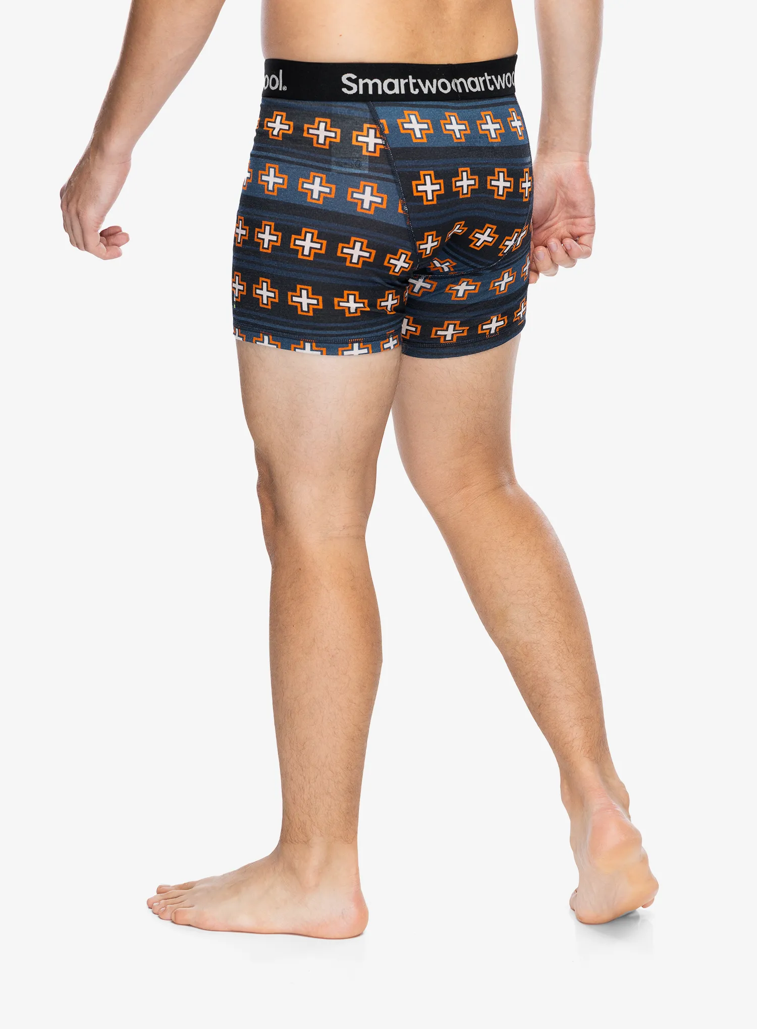 Боксери  Smartwool Merino Print Boxer Brief Boxed - deep navy paths crossed