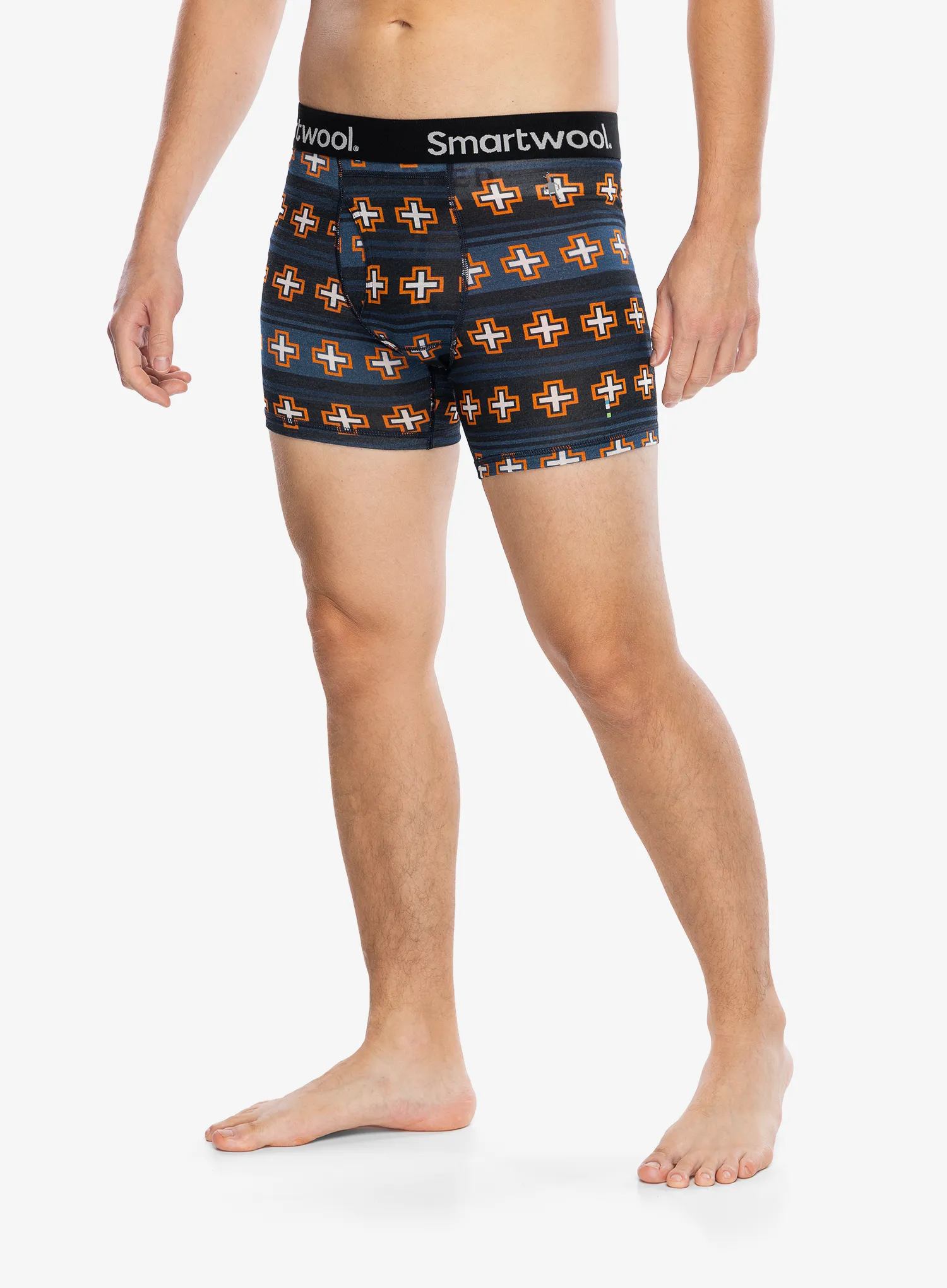 Боксери  Smartwool Merino Print Boxer Brief Boxed - deep navy paths crossed