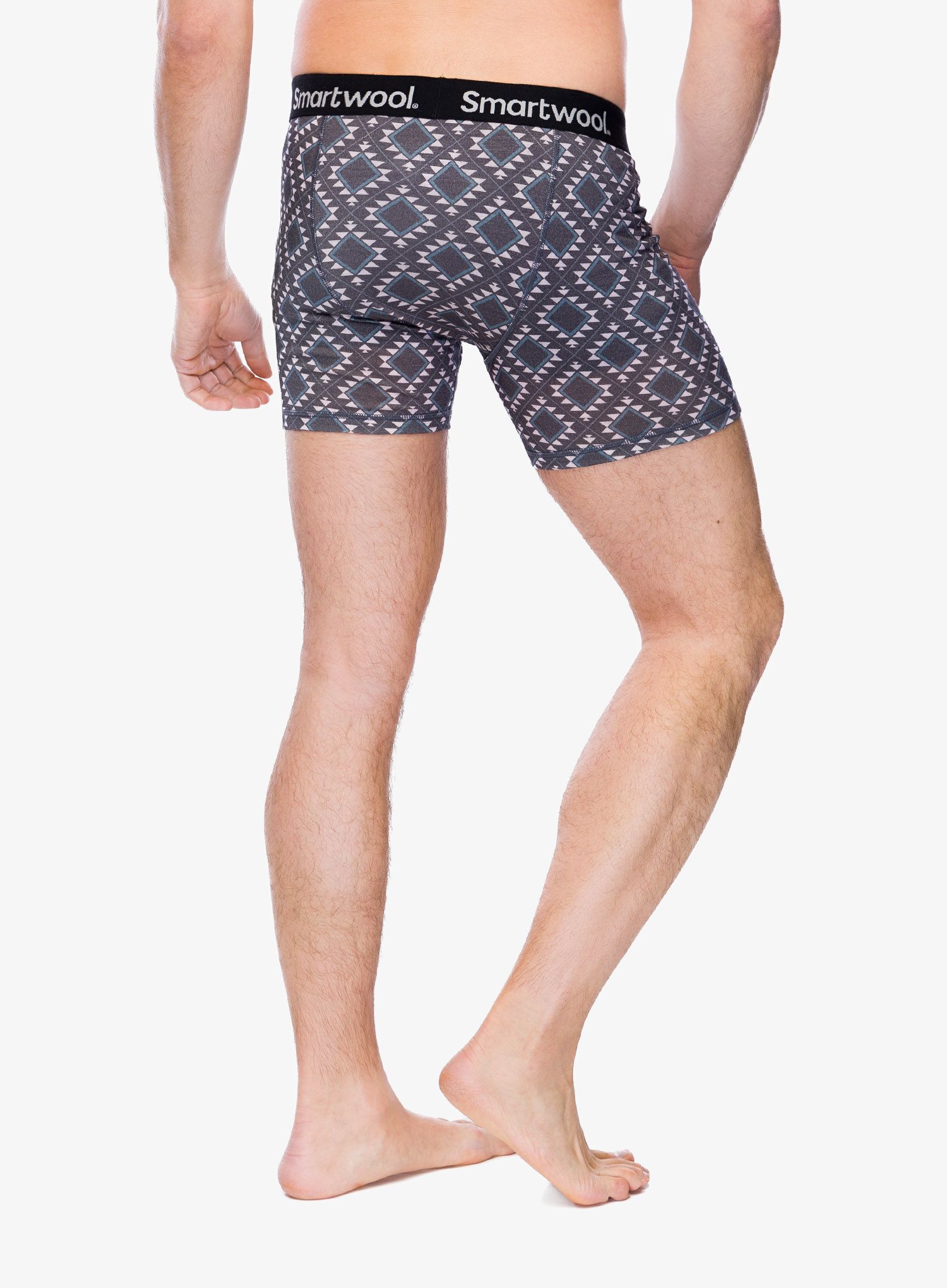 Боксери  Smartwool Merino Print Boxer Brief Boxed - medium gray