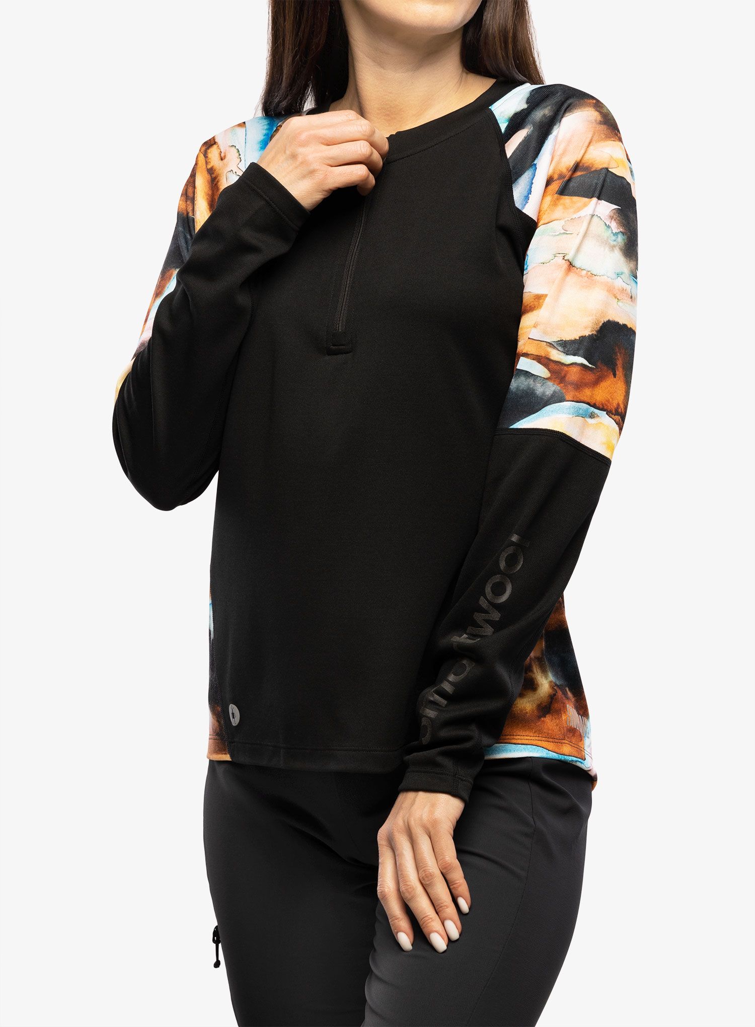 Жіноча велокофта Smartwool Mountain Bike LS Jersey - black