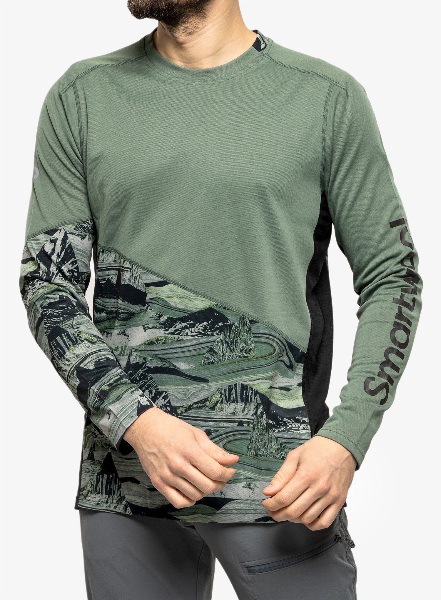 Кофта мтб Smartwool Mountain Bike LS Jersey - sage marble giants