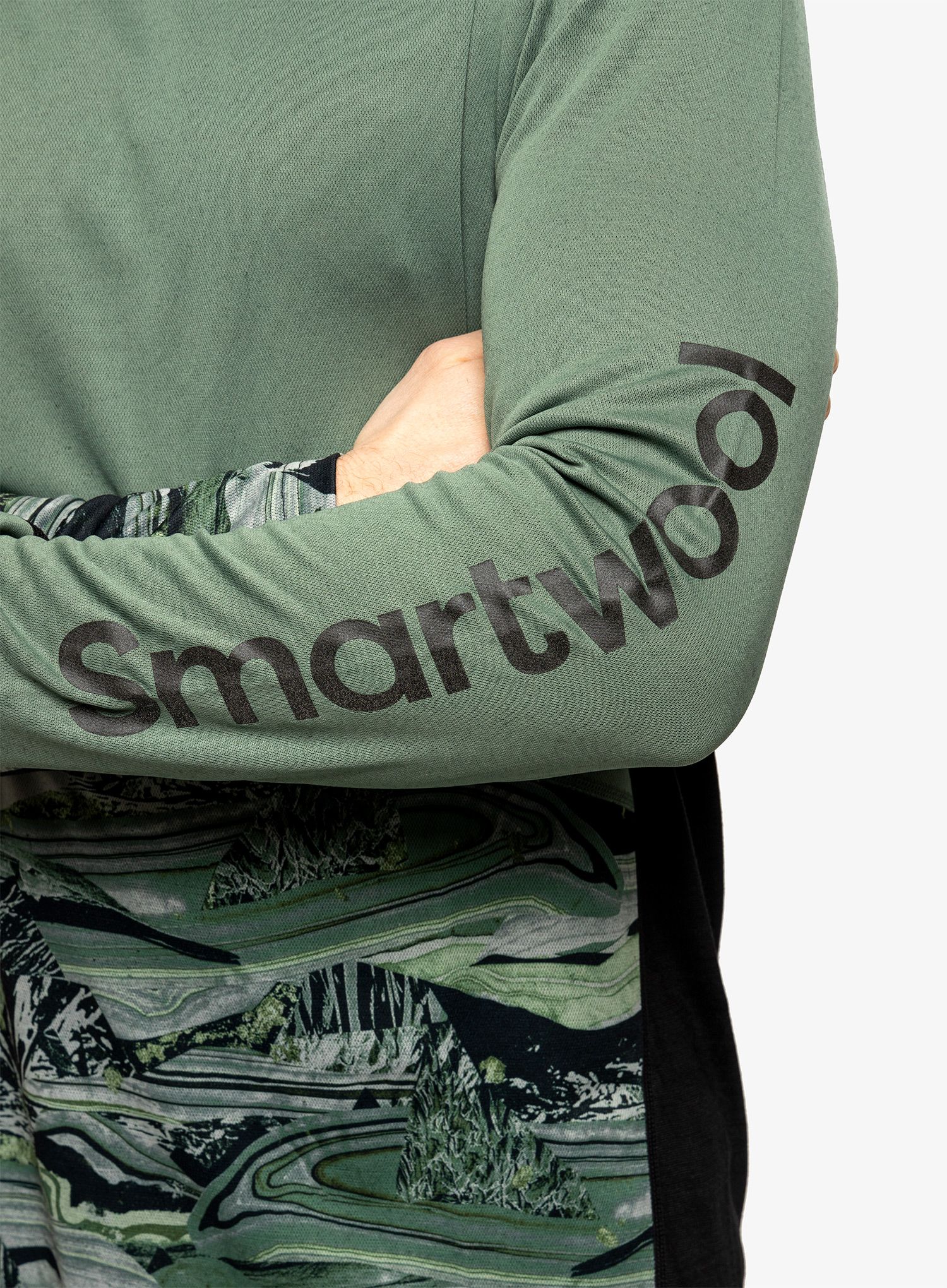 Кофта мтб Smartwool Mountain Bike LS Jersey - sage marble giants