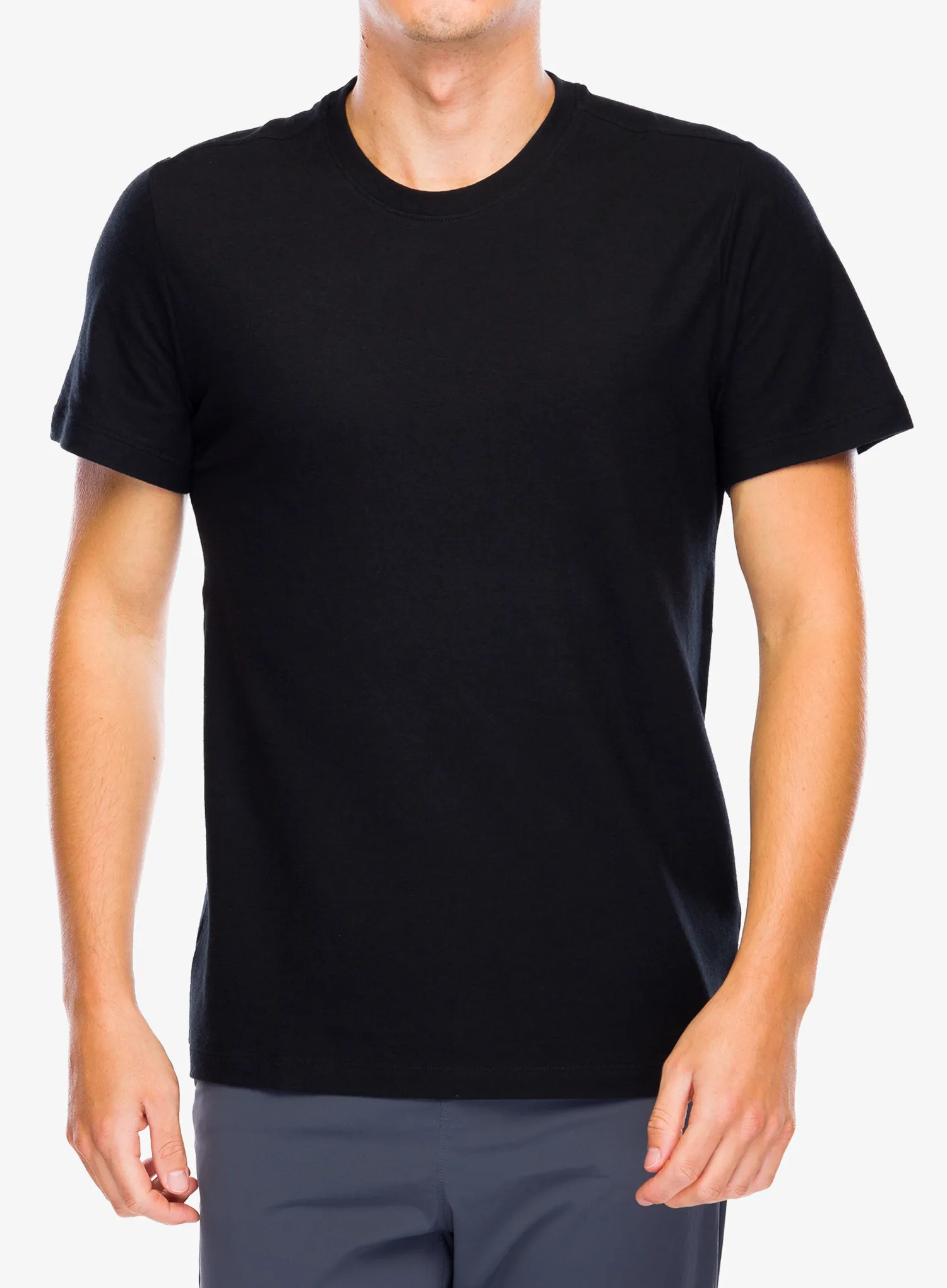 Футболка з мериноса Smartwool  Perfect Crew Tee - black