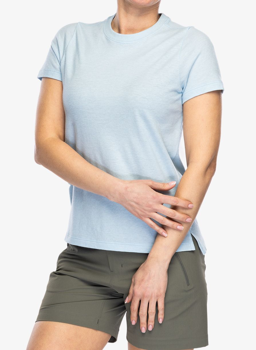 Футболка жіноча Smartwool Perfect Crew Tee - winter sky heather