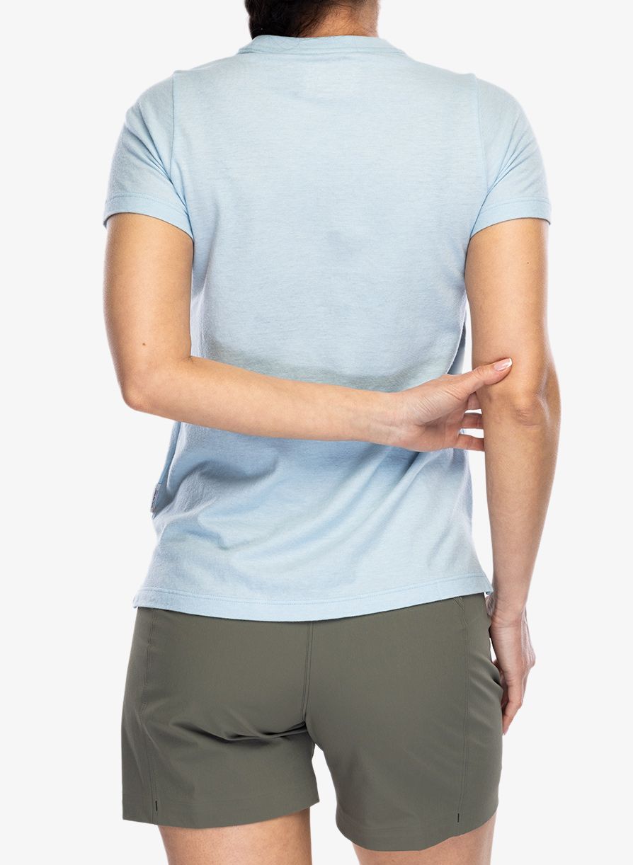 Футболка жіноча Smartwool Perfect Crew Tee - winter sky heather