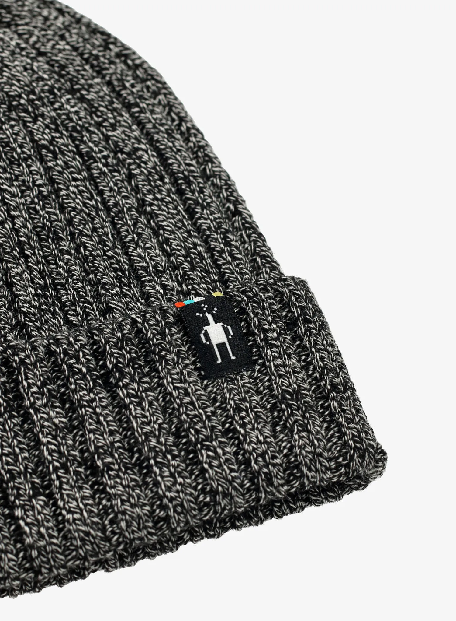 Шапка зимова Smartwool Rib Hat - black natural marl