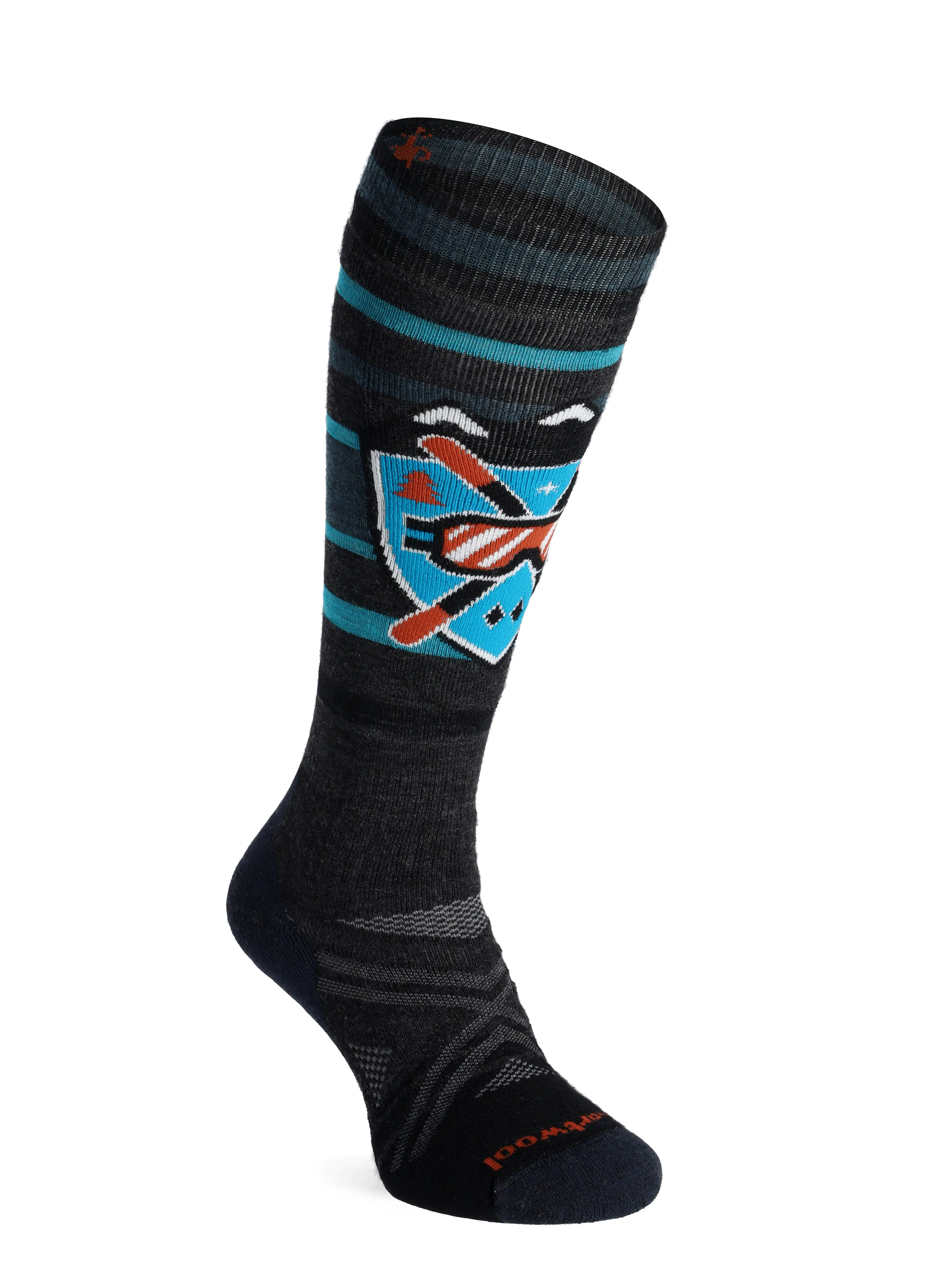 Шкарпетки лижні Smartwool Ski FC Alpine Edge Socks - charcoal