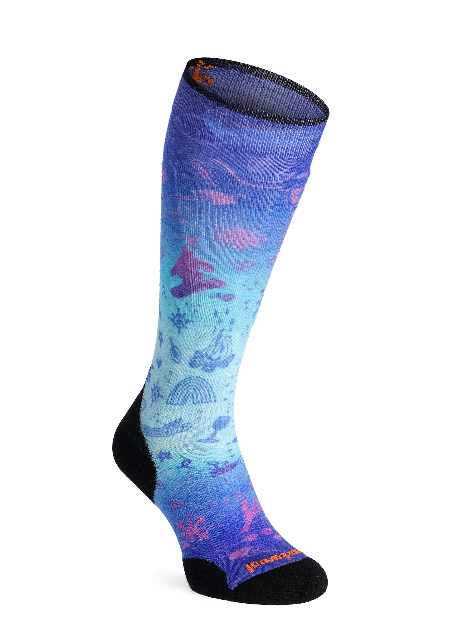 Шкарпетки лижні Smartwool Ski Targeted Cushion Nature Doodles Print OTC Socks - capri