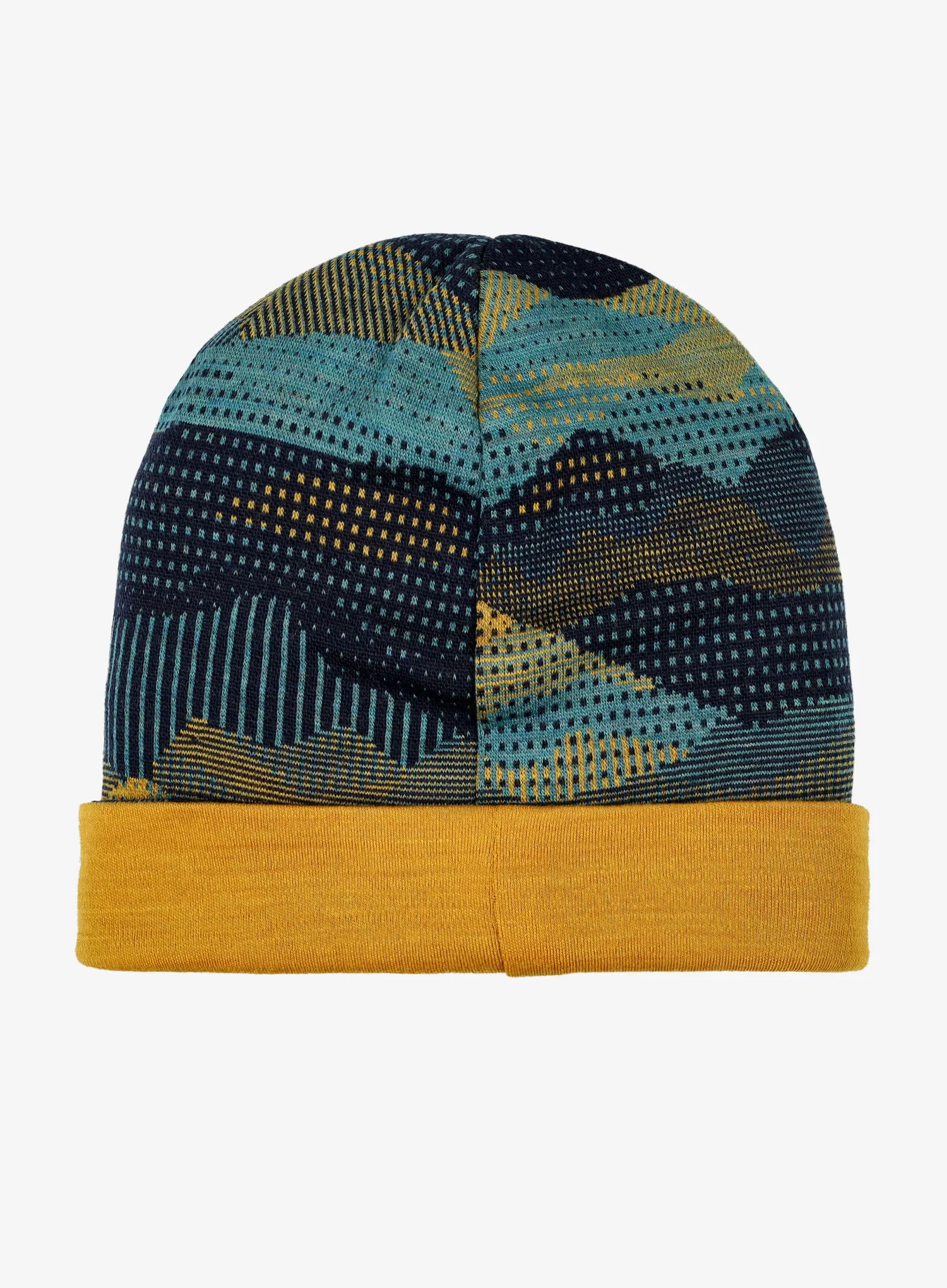 Шапка дитяча Smartwool Thermal Merino Reversible Cuffed Beanie - blueberry mtn scape