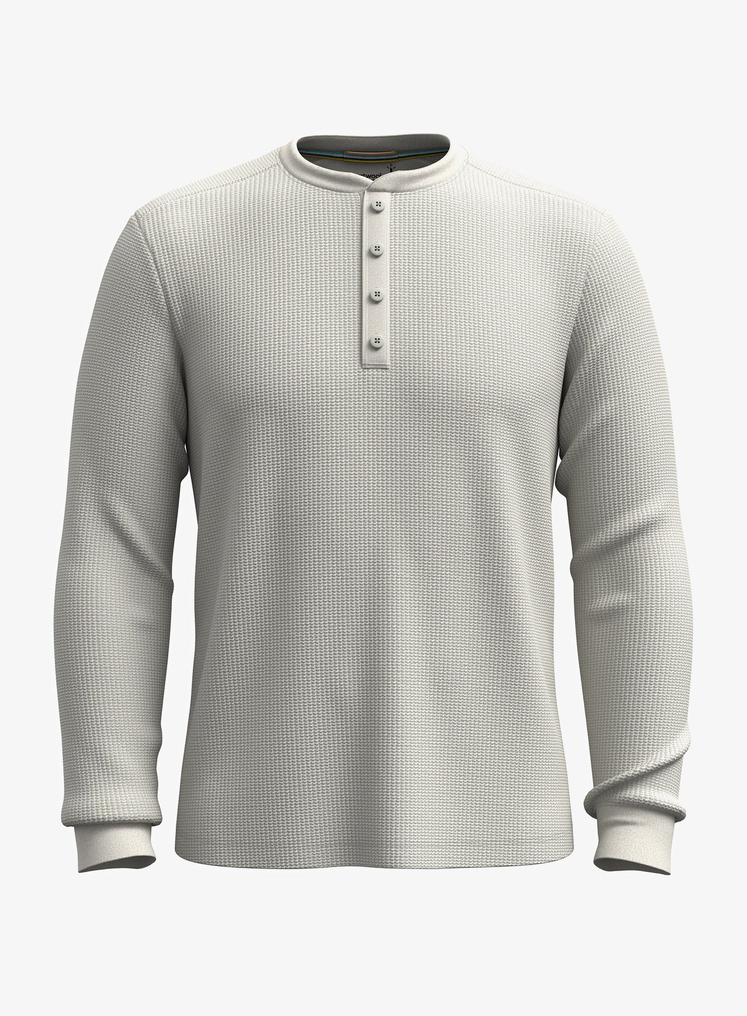 Кофта без каптура Smartwool Waffle Long Sleeve Henley - ash heather