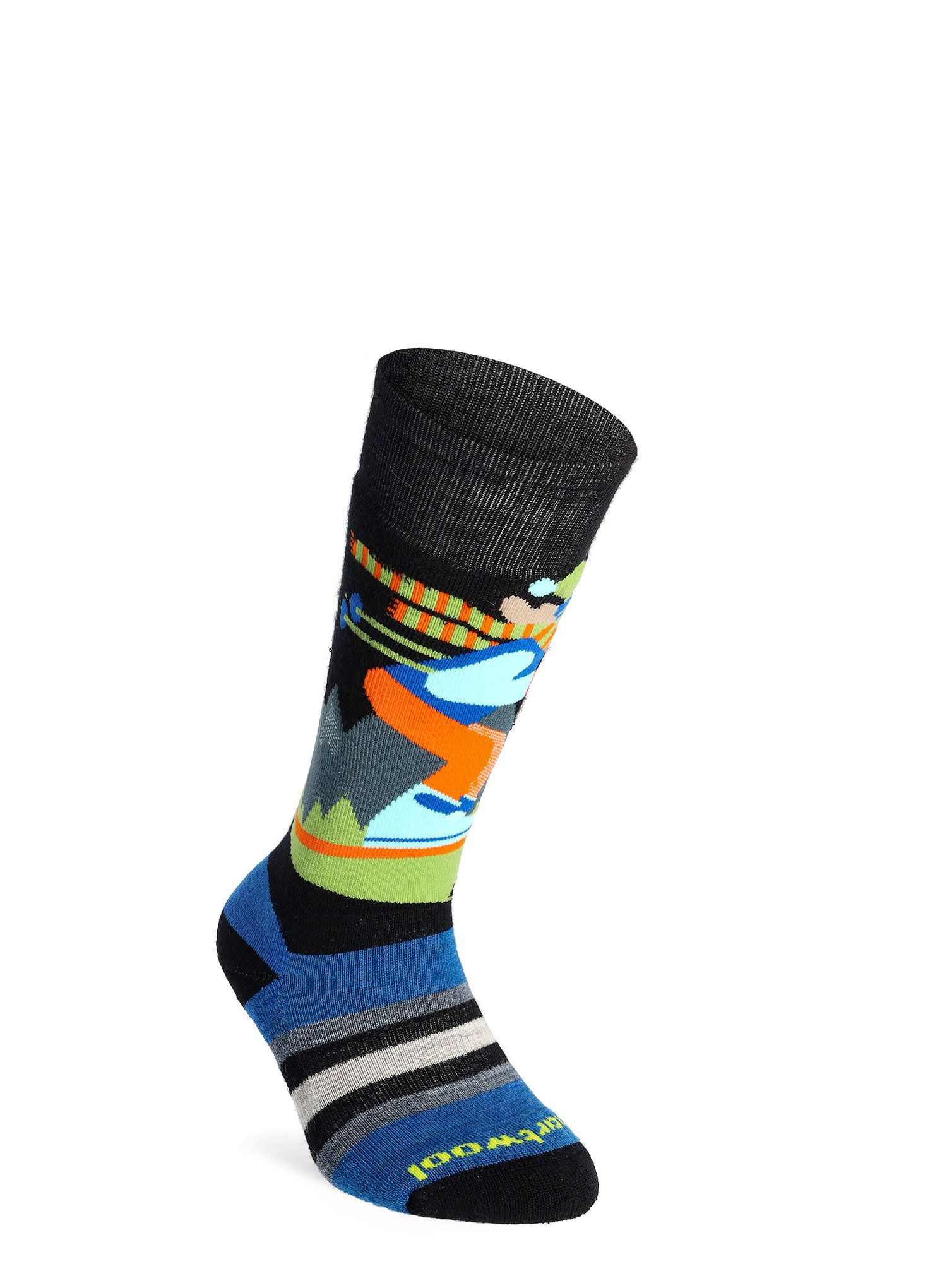 Шкарпетки дитячі Smartwool Wintersport Full Cushion Mountain Moose Pattern OTC  - black