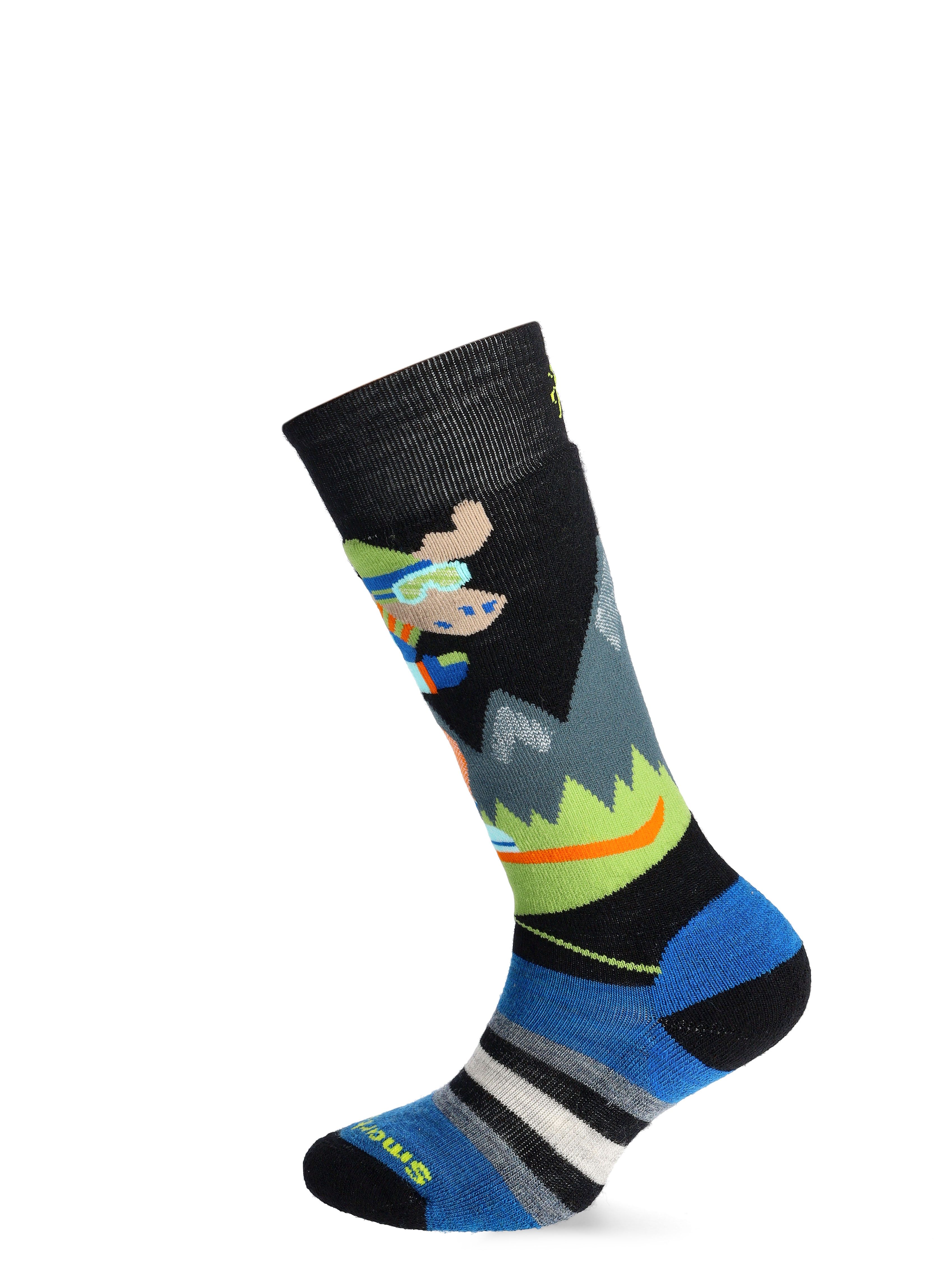 Шкарпетки дитячі Smartwool Wintersport Full Cushion Mountain Moose Pattern OTC  - black