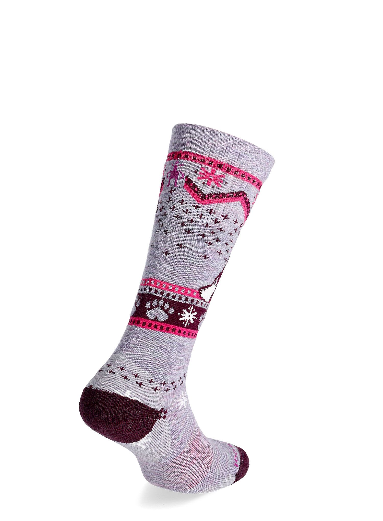 Шкарпетки дитячі Smartwool Wintersport Full Cushion Polar Bear Pattern OTC  - purple eclipse
