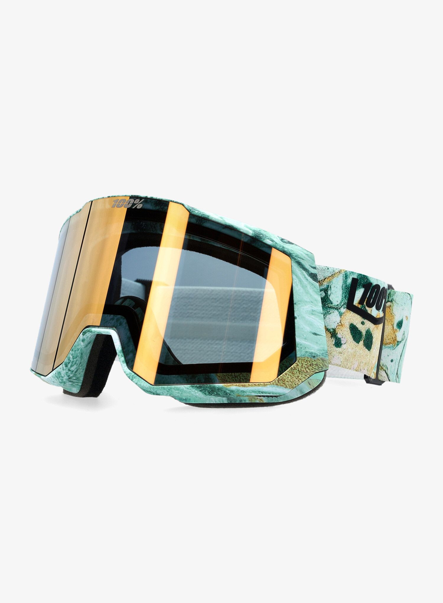 Окуляри лижні 100% Snowcraft XL Hiper - fossil express/mirror copper