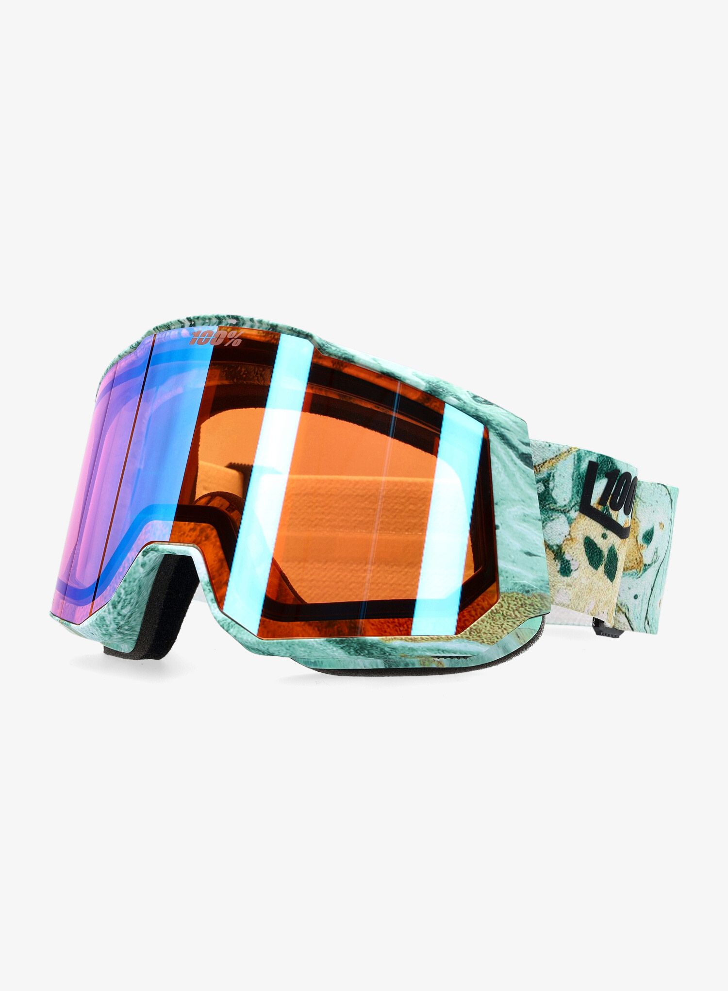 Окуляри лижні 100% Snowcraft XL Hiper - fossil express/mirror copper