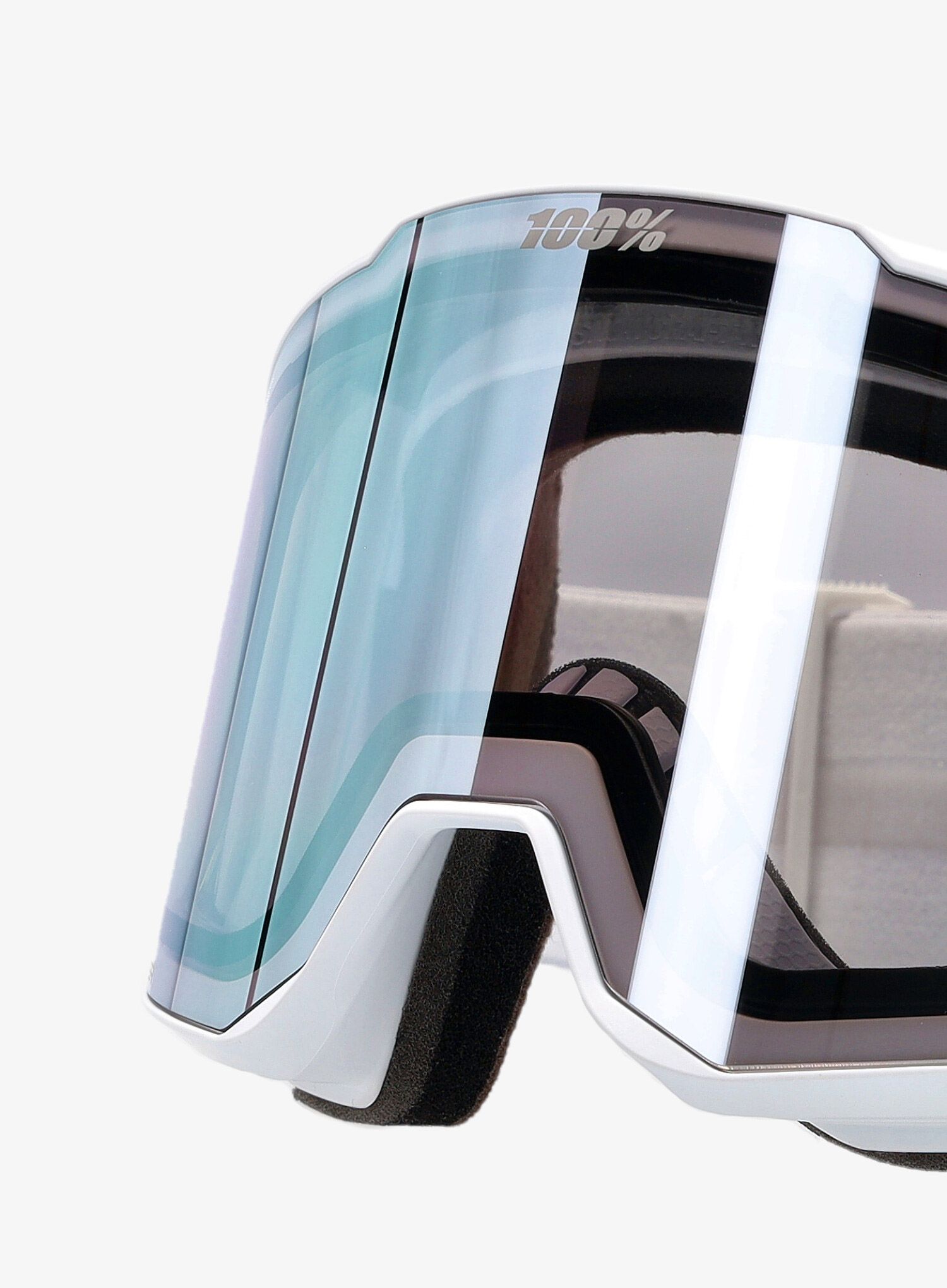Окуляри лижні 100% Snowcraft XL Hiper - snow white/mirror violet