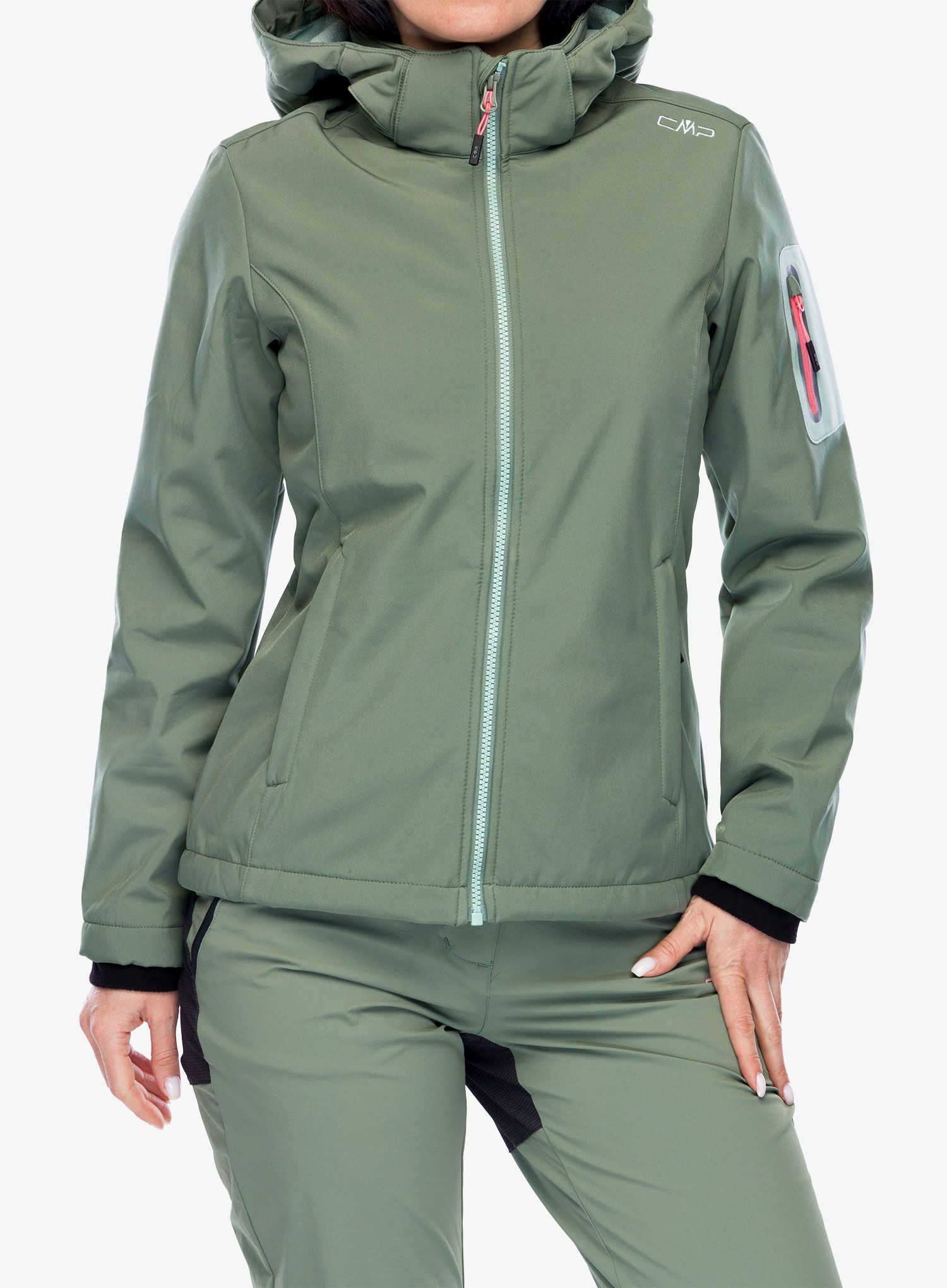 Softshell жіночий CMP Wilma Jacket Zip Hood - salvia