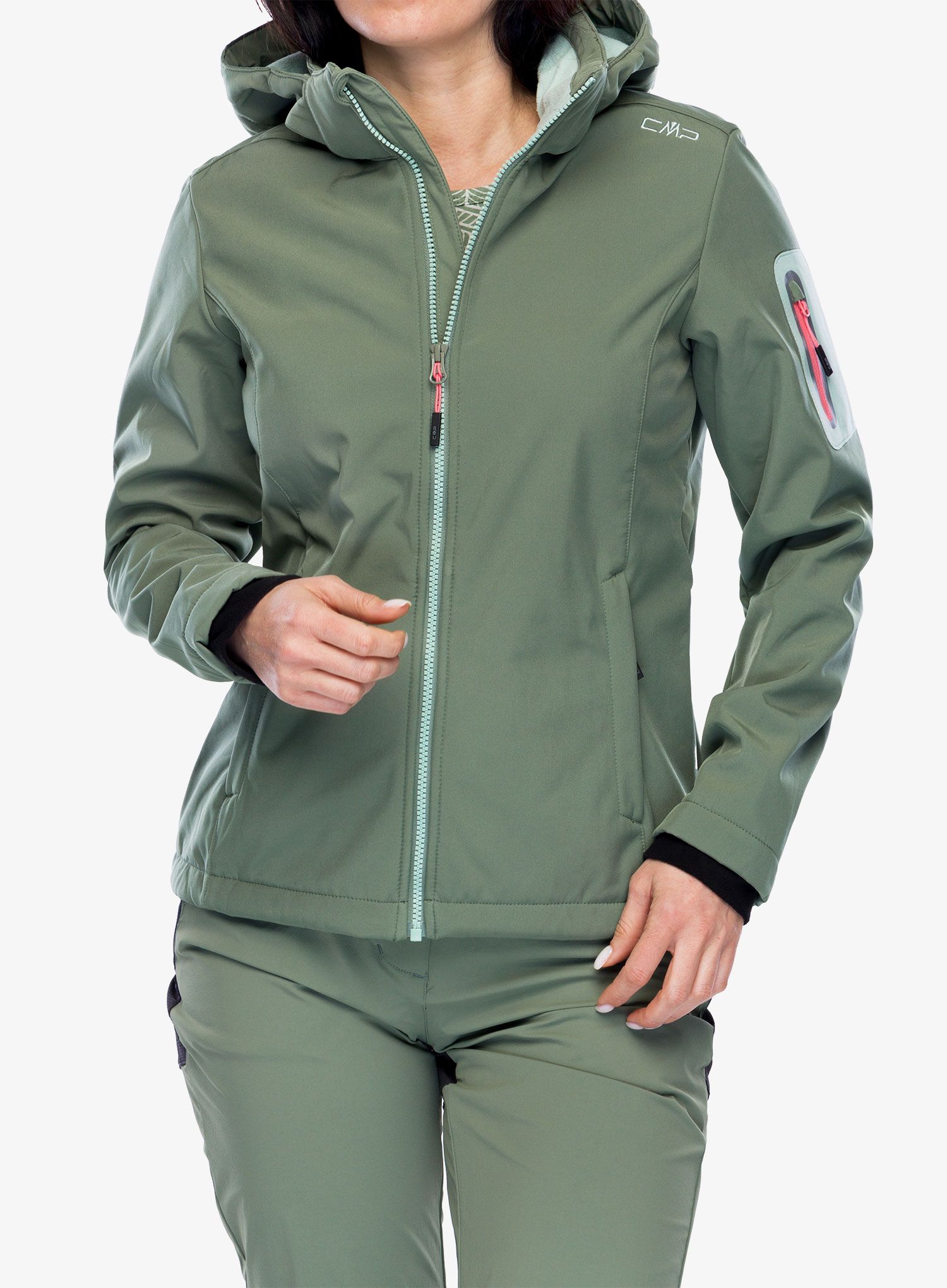 Softshell жіночий CMP Wilma Jacket Zip Hood - salvia