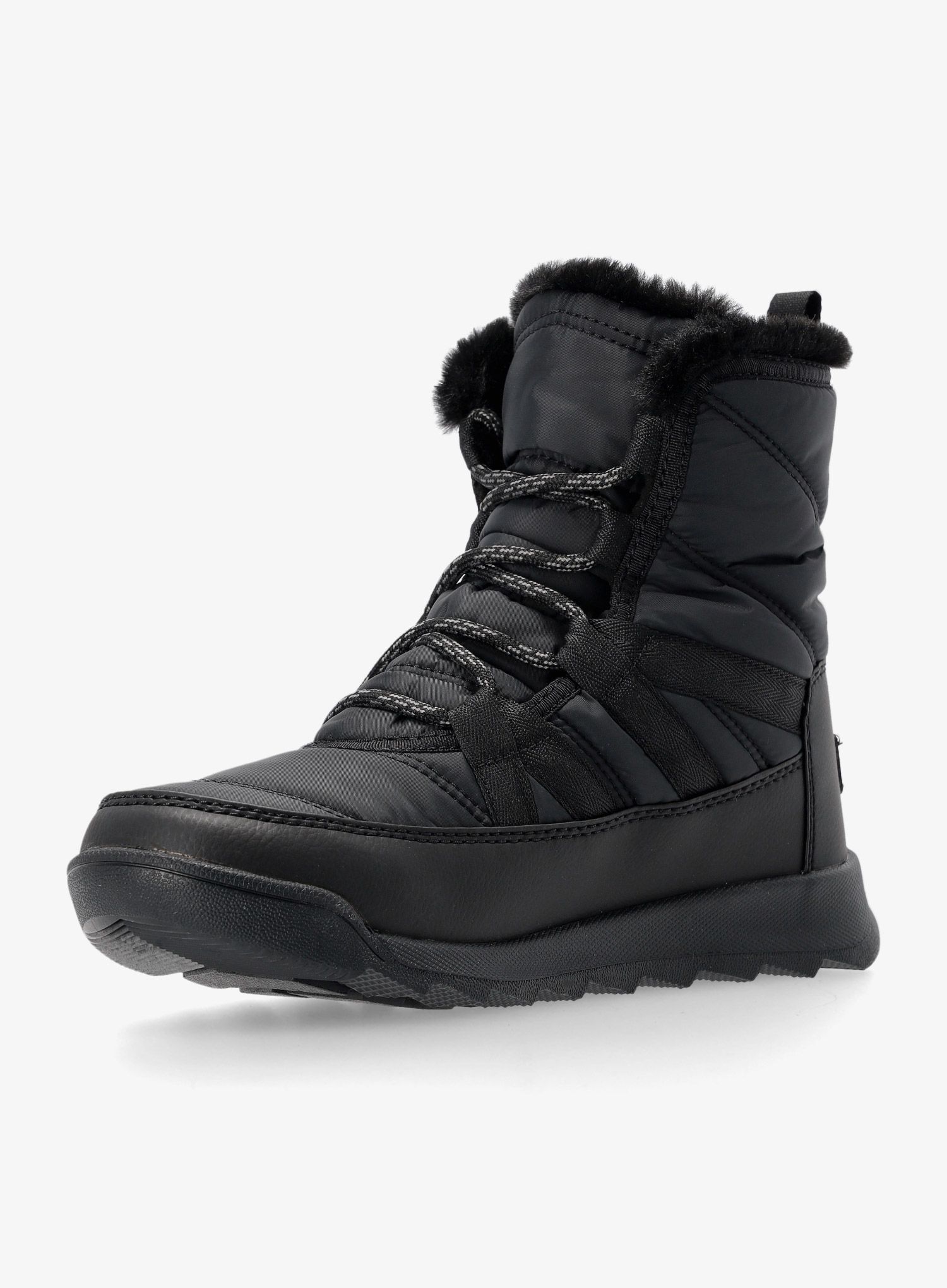 Черевики зимові жіночі Sorel Whitney II Plus Lace WP - black/quarry