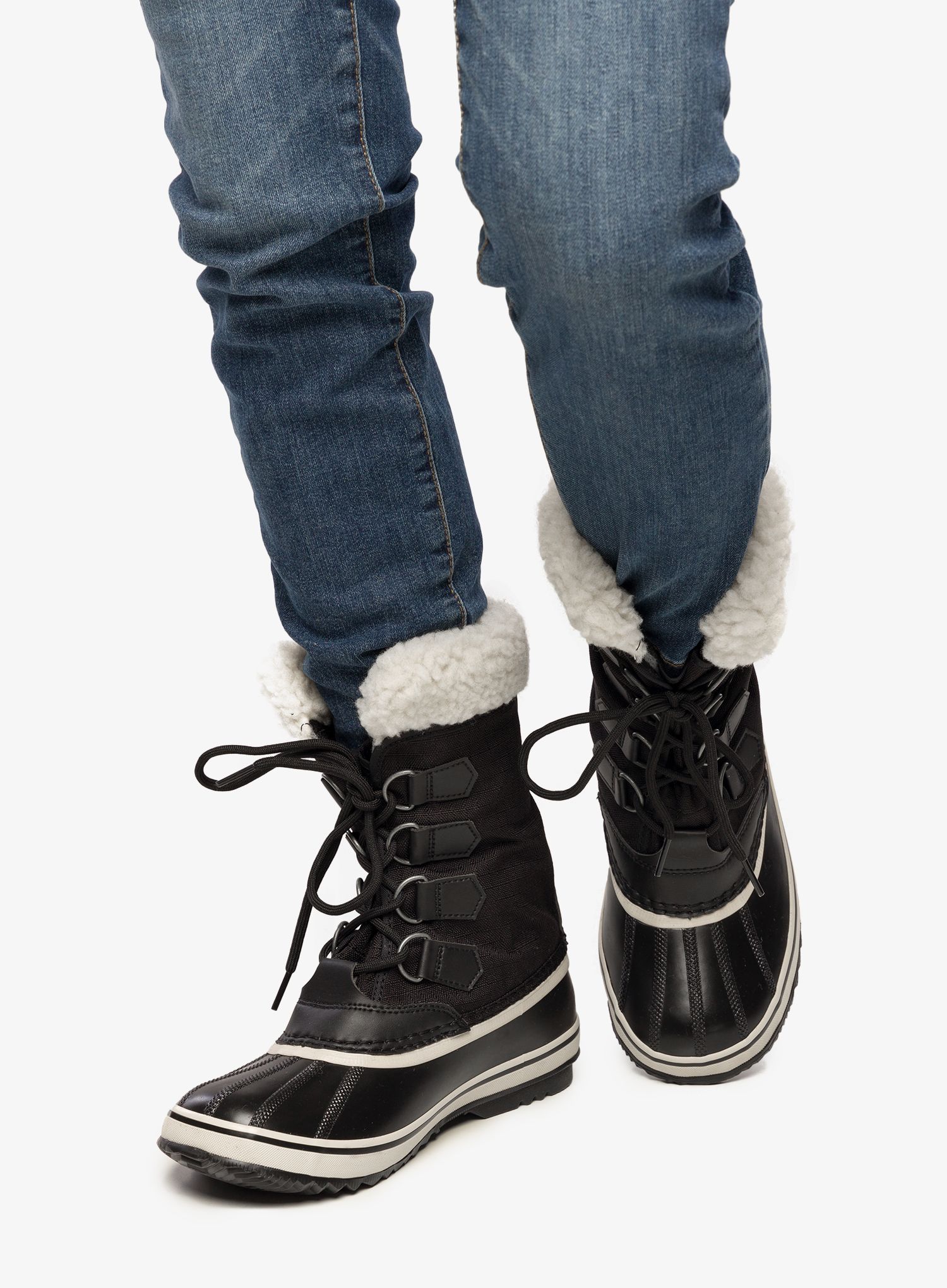 Черевики жіночі зимові Sorel Winter Carnival - black/stone