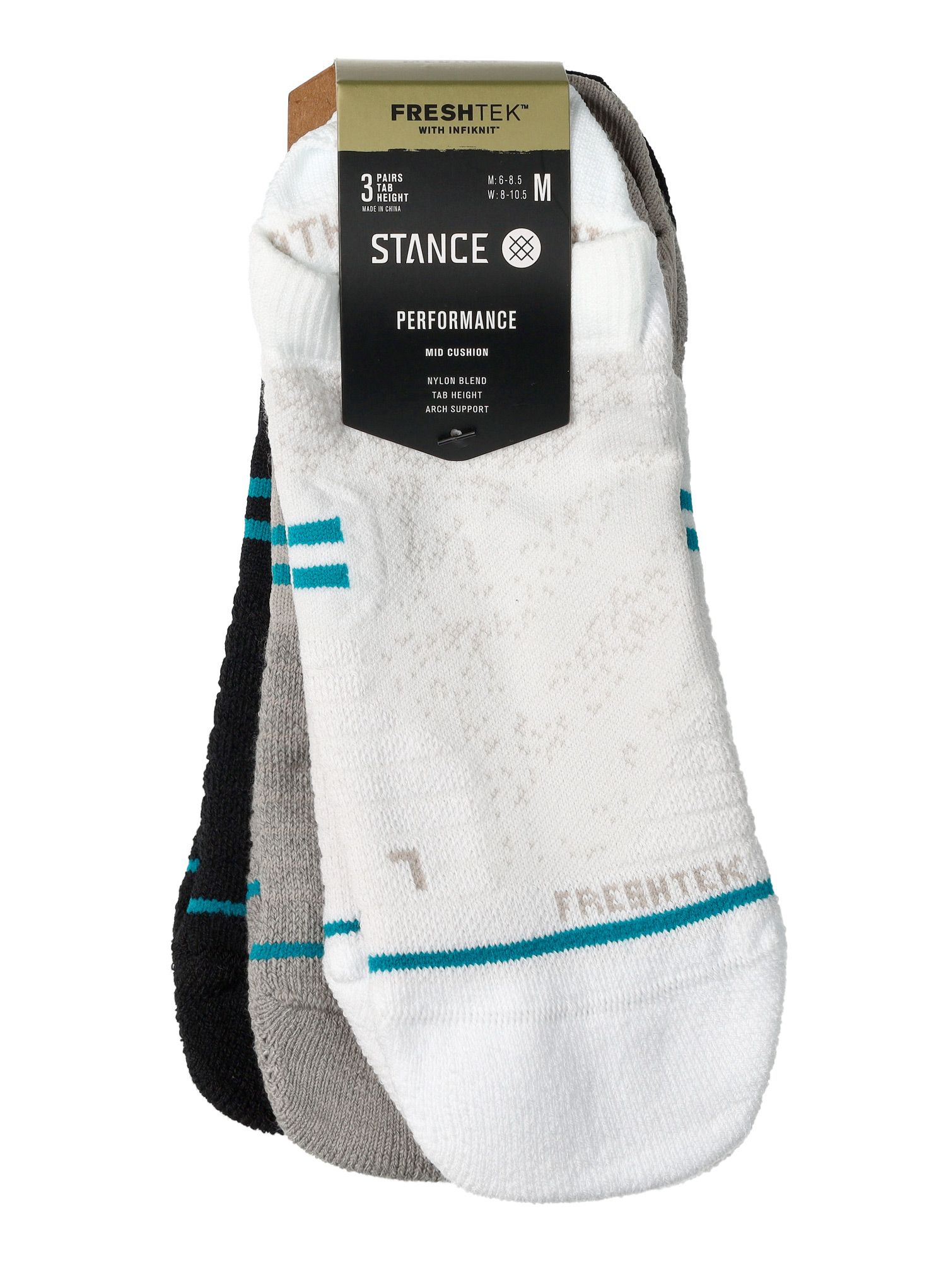 Шкарпетки для бігу Stance Athletic Tab 3 Pack - multi