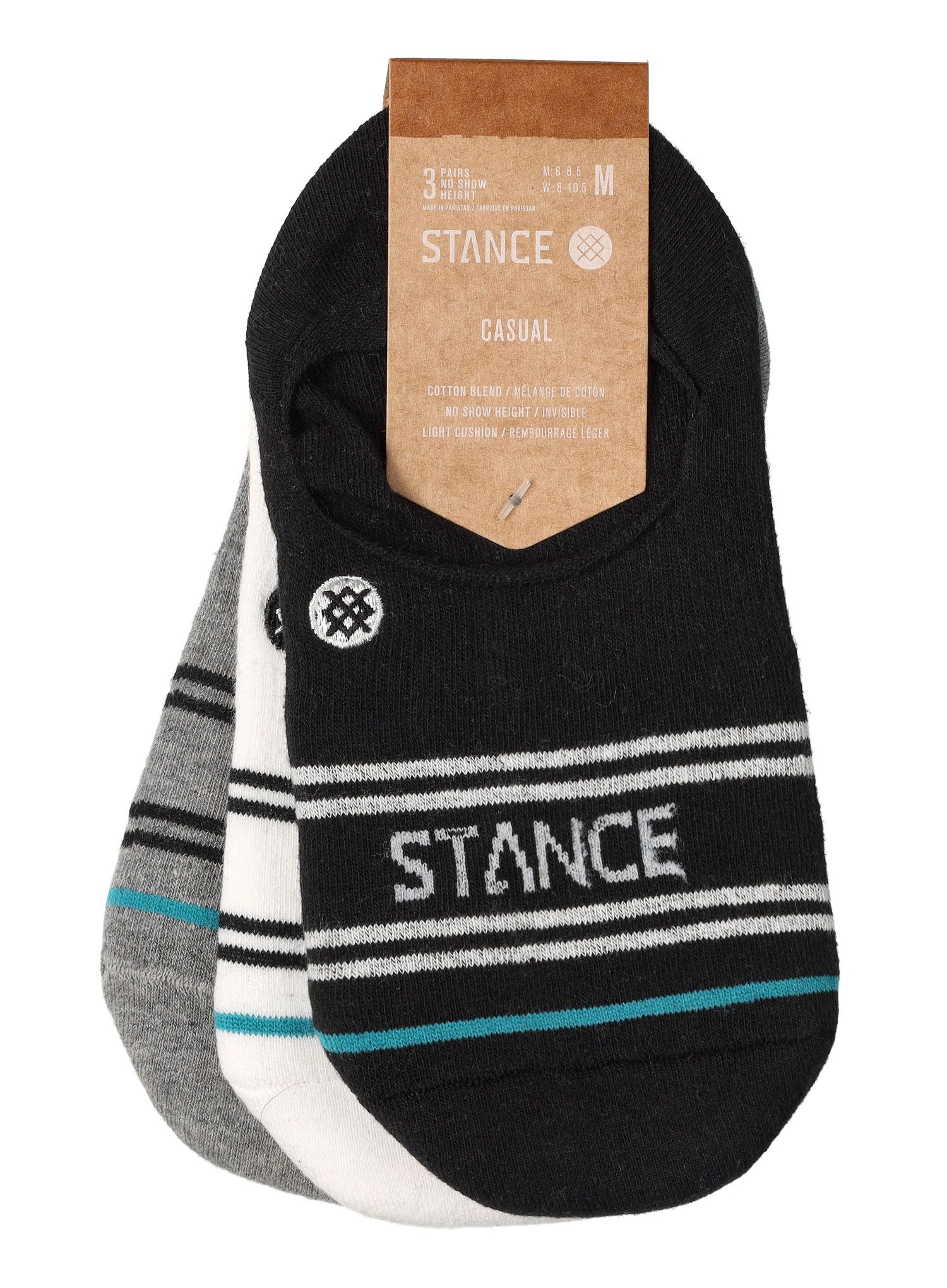 Шкарпетки туристичні Stance Basic 3 Pack No Show - multi