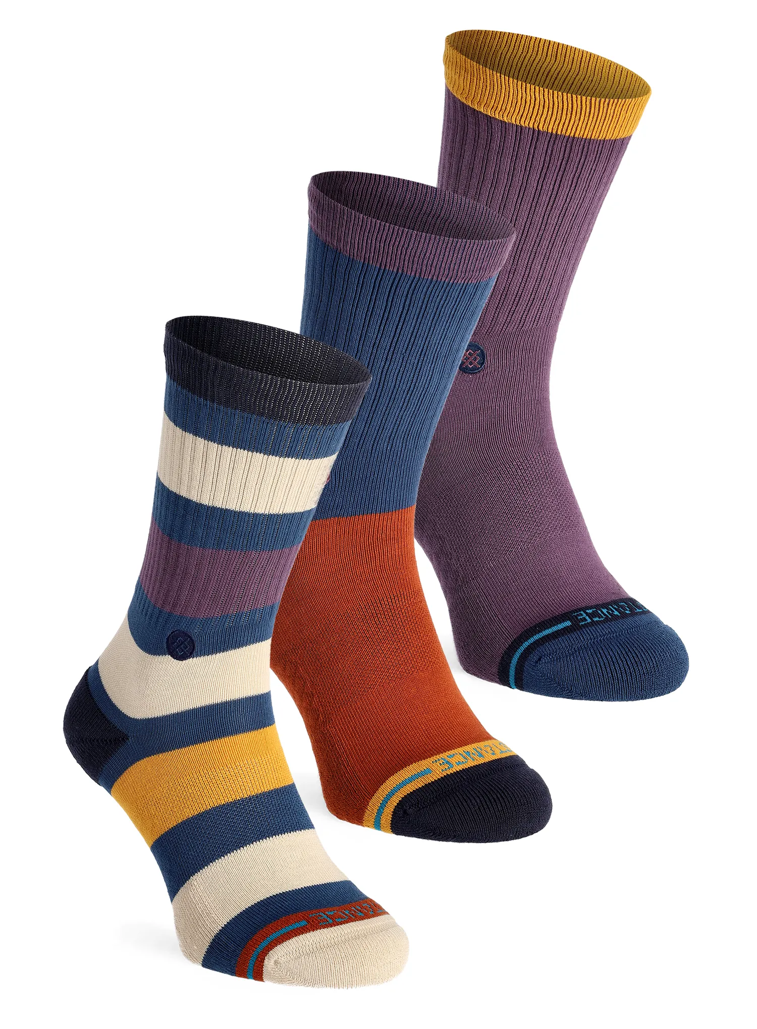 Шкарпетки Stance Dexter 3-Pack Crew - dark royal