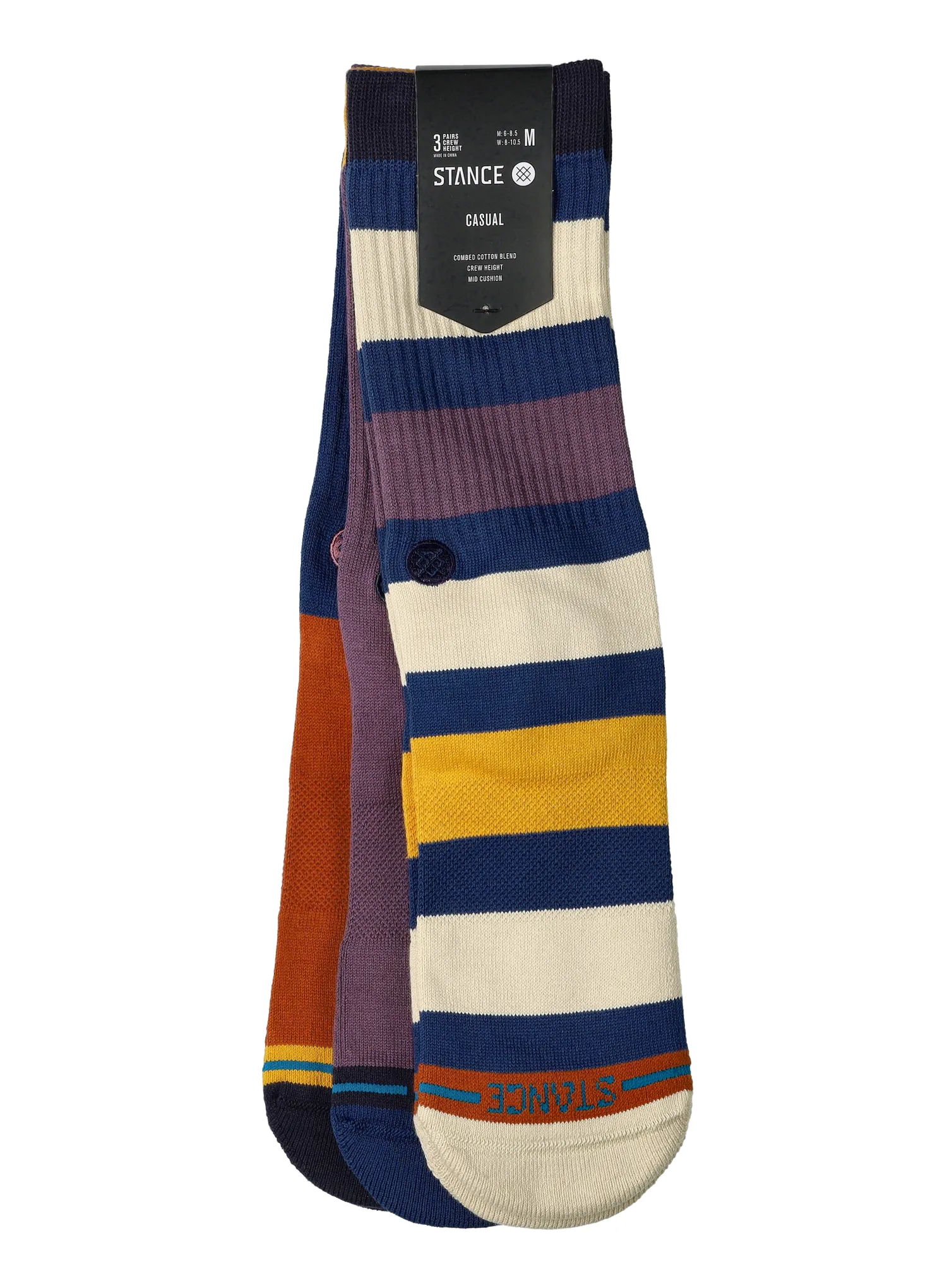 Шкарпетки Stance Dexter 3-Pack Crew - dark royal