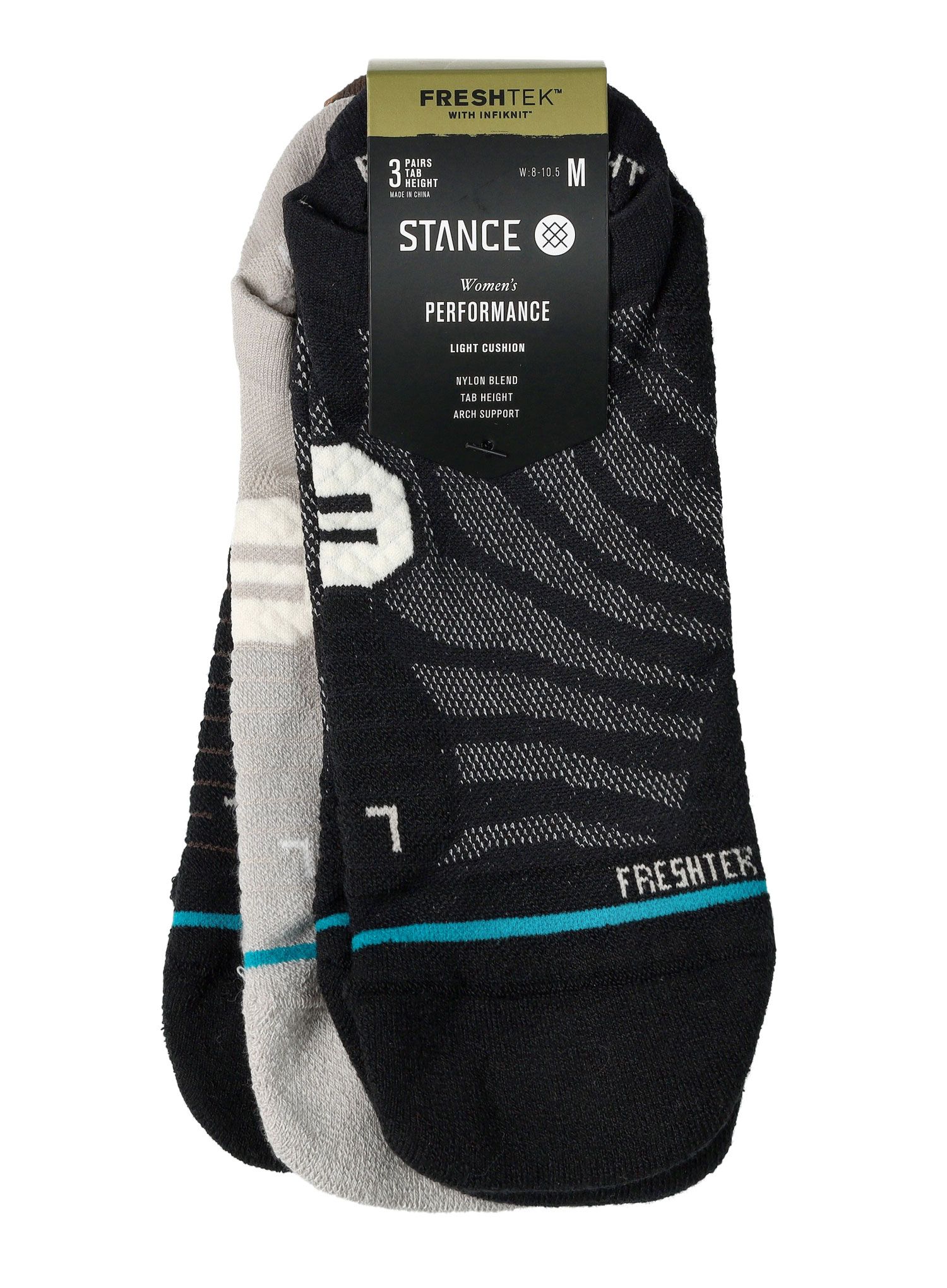 Шкарпетки для бігу жіночі Stance Exotic 3 Pack - black