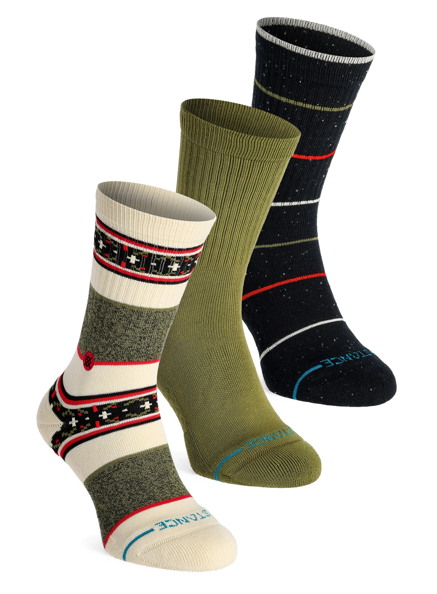 Шкарпетки Stance Greetings Crew 3-Pack - black