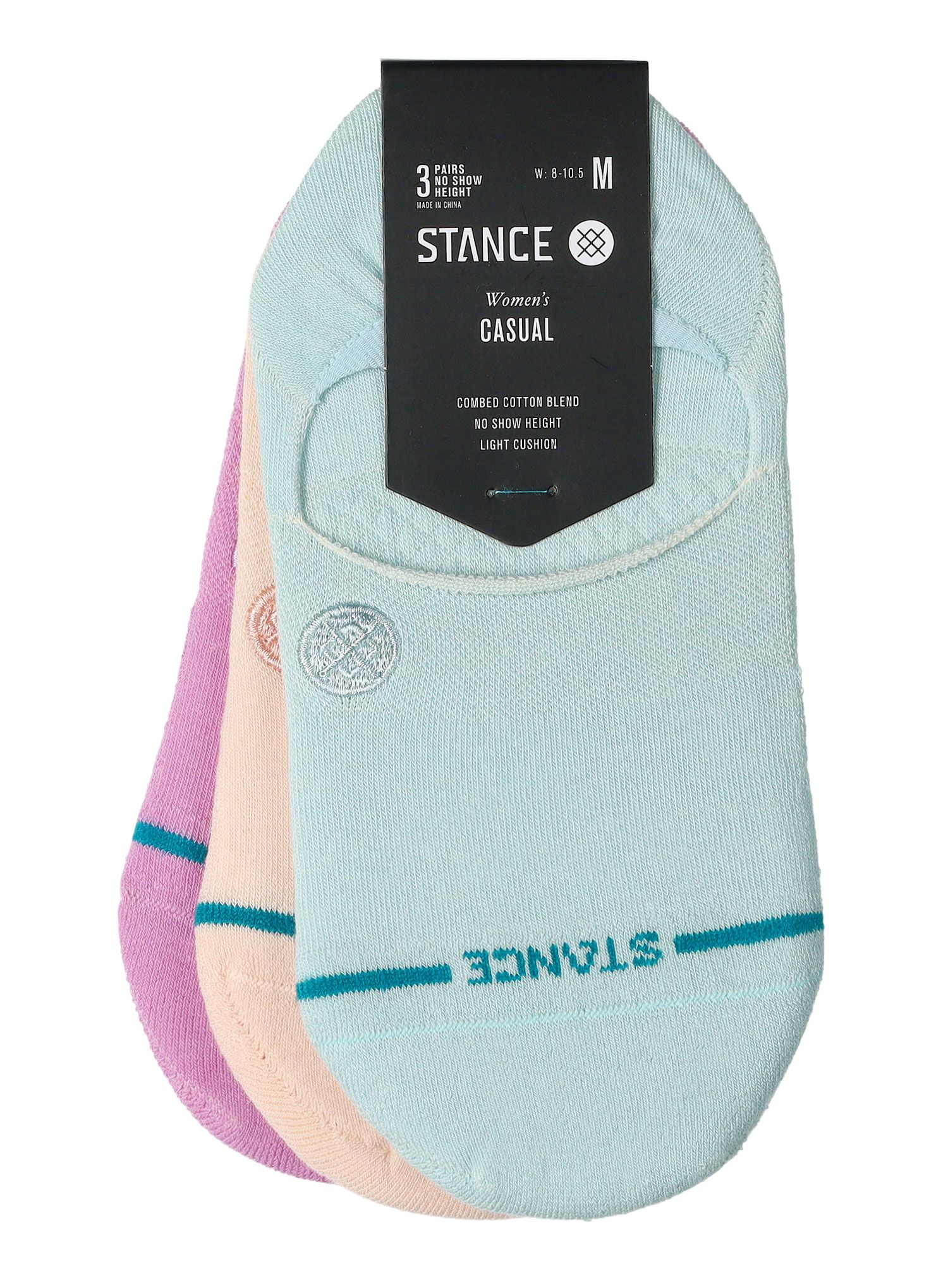 Шкарпетки туристичні Stance Icon No Show 3 Pack - light blue
