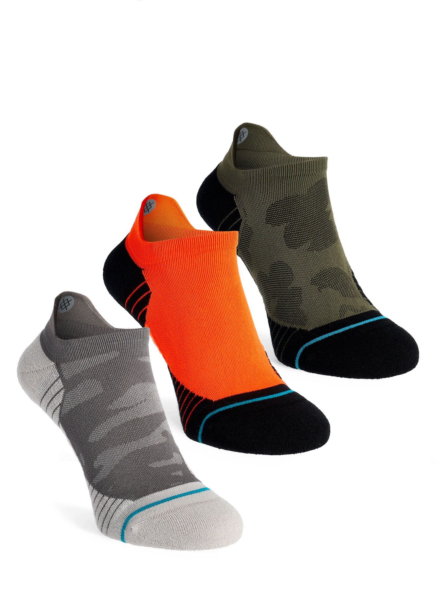 Шкарпетки для бігу Stance Klicks 3 Pack - multi