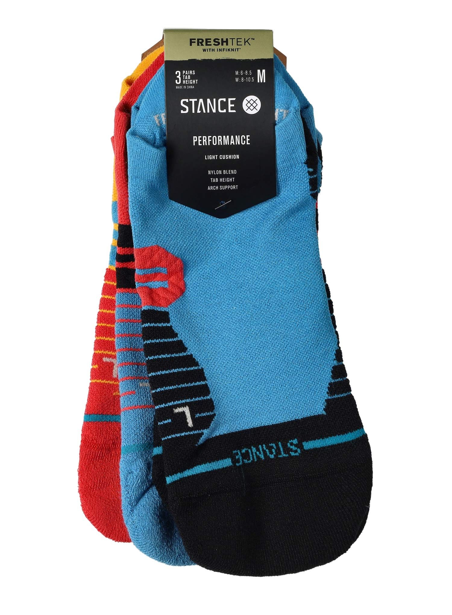 Шкарпетки для бігу Stance Mixed 3 Pack - blue