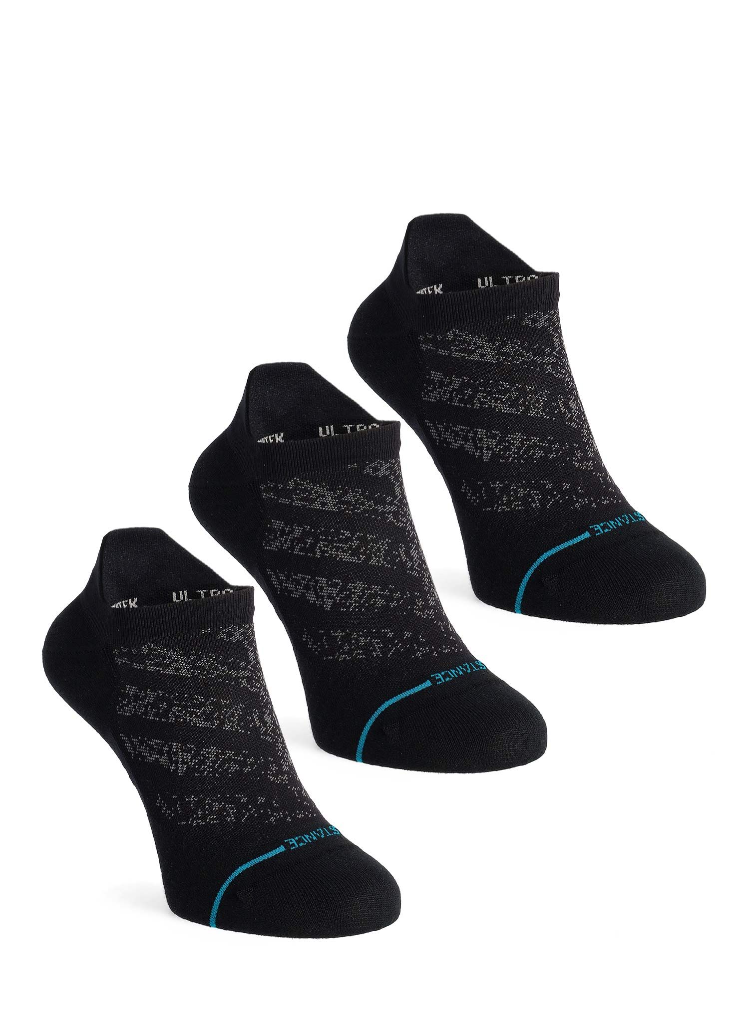 Шкарпетки для бігу Stance Run Ultralight Tab 3 Pack - black