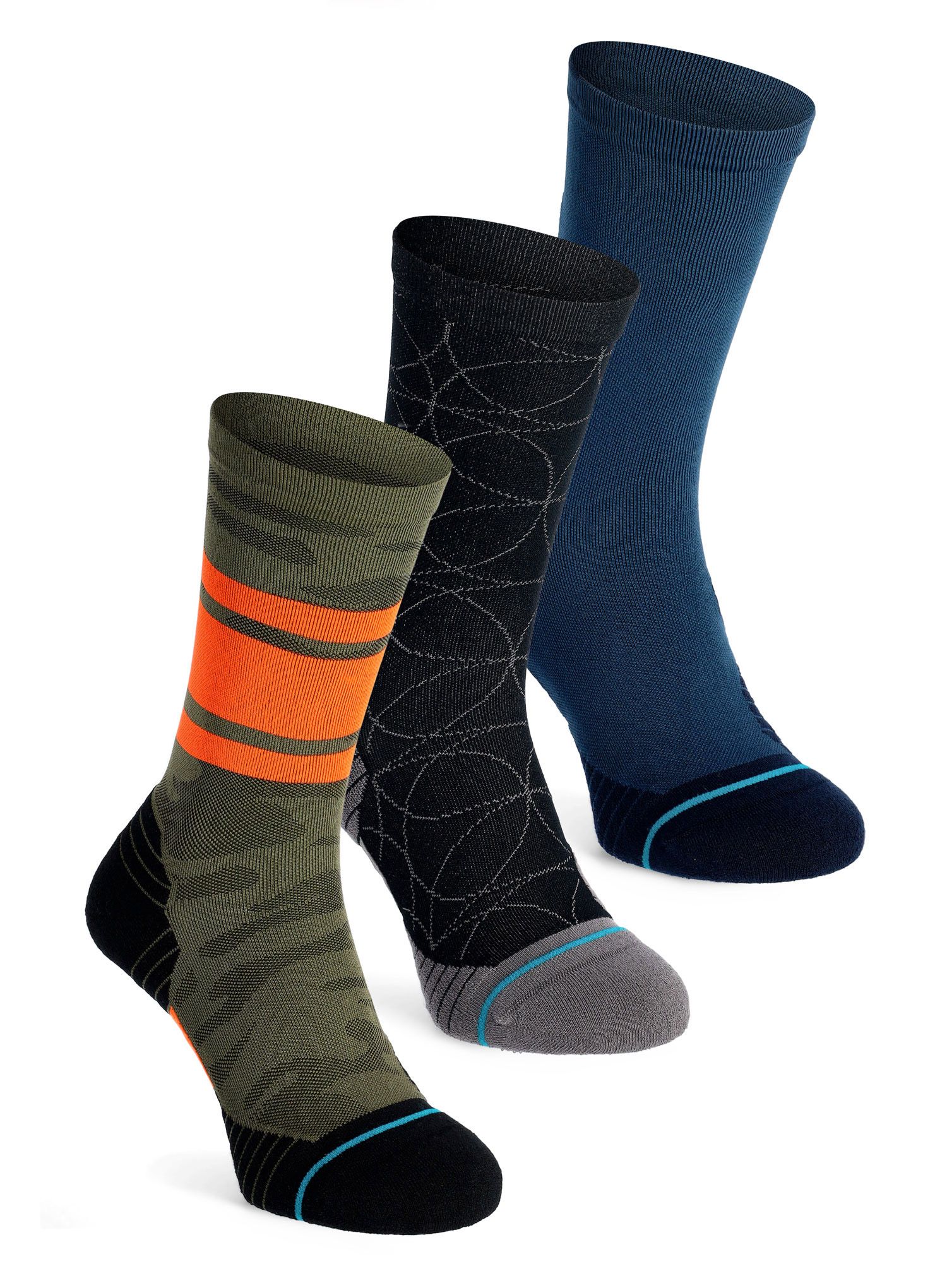 Шкарпетки для бігу Stance Sargent 3 Pack - multi