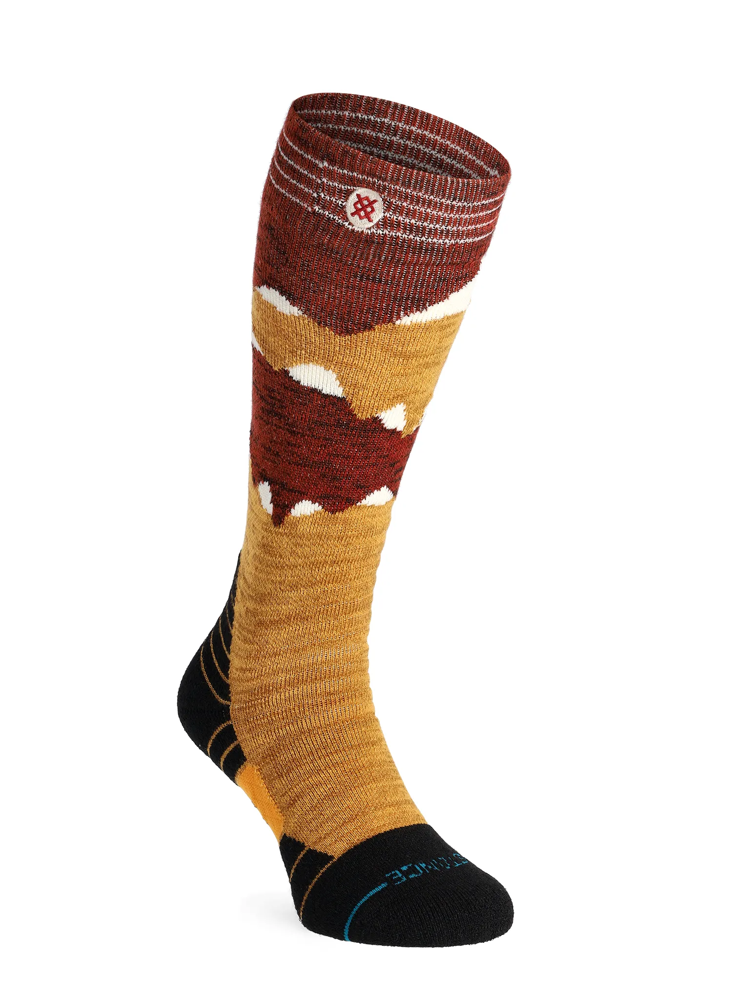 Шкарпетки лижні Stance Windy Peaks Mid Wool Snow - gold