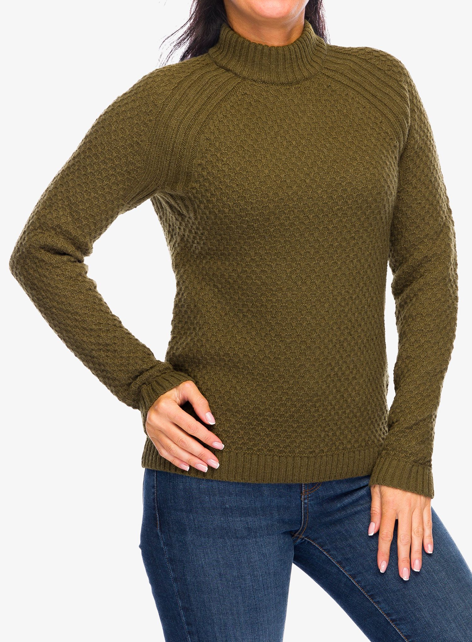 Светр жіночий Royal Robbins Westlands Mock Neck - dark olive