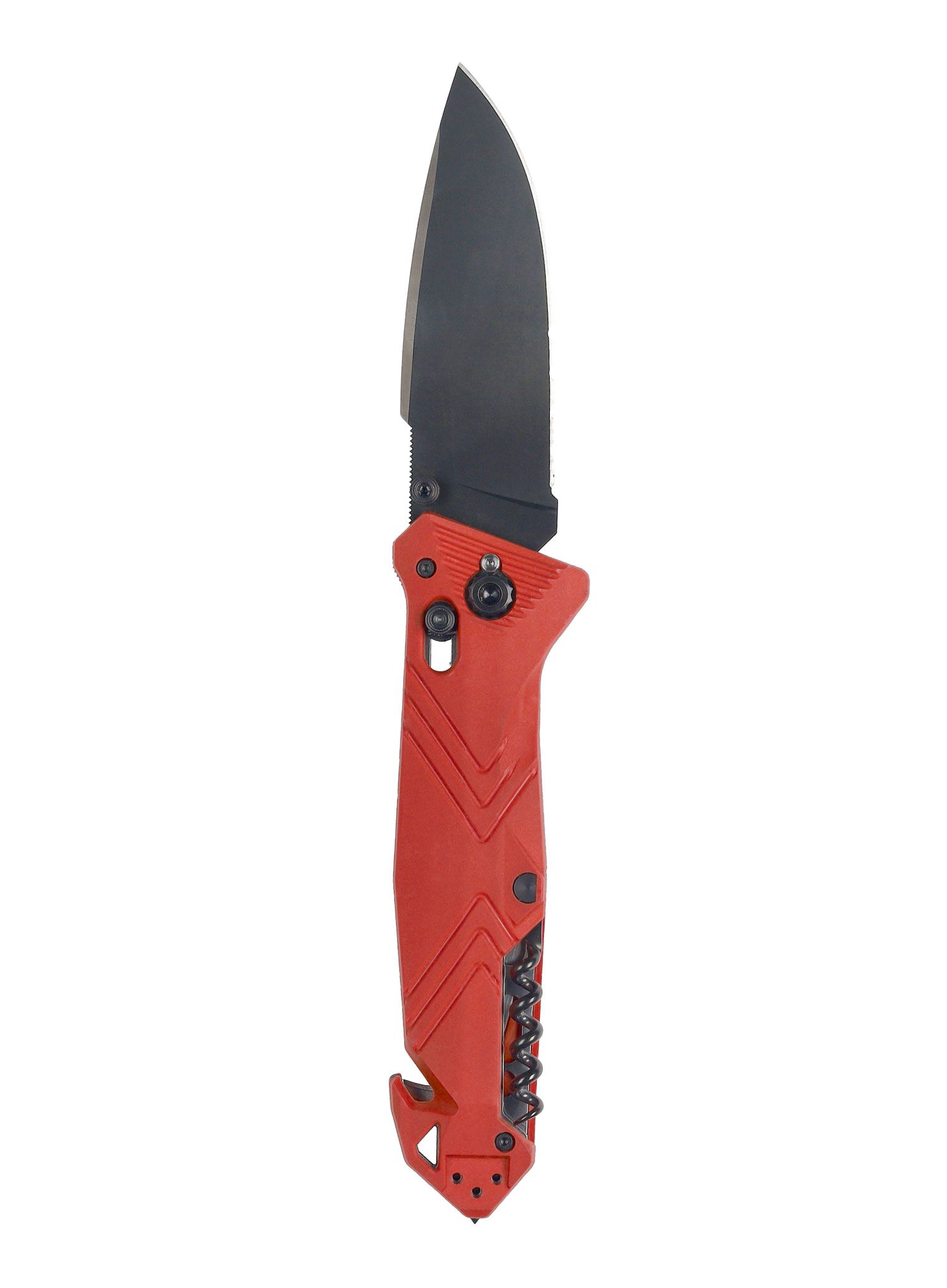 Ніж туристичний складний TB Outdoor CAC Serration - red