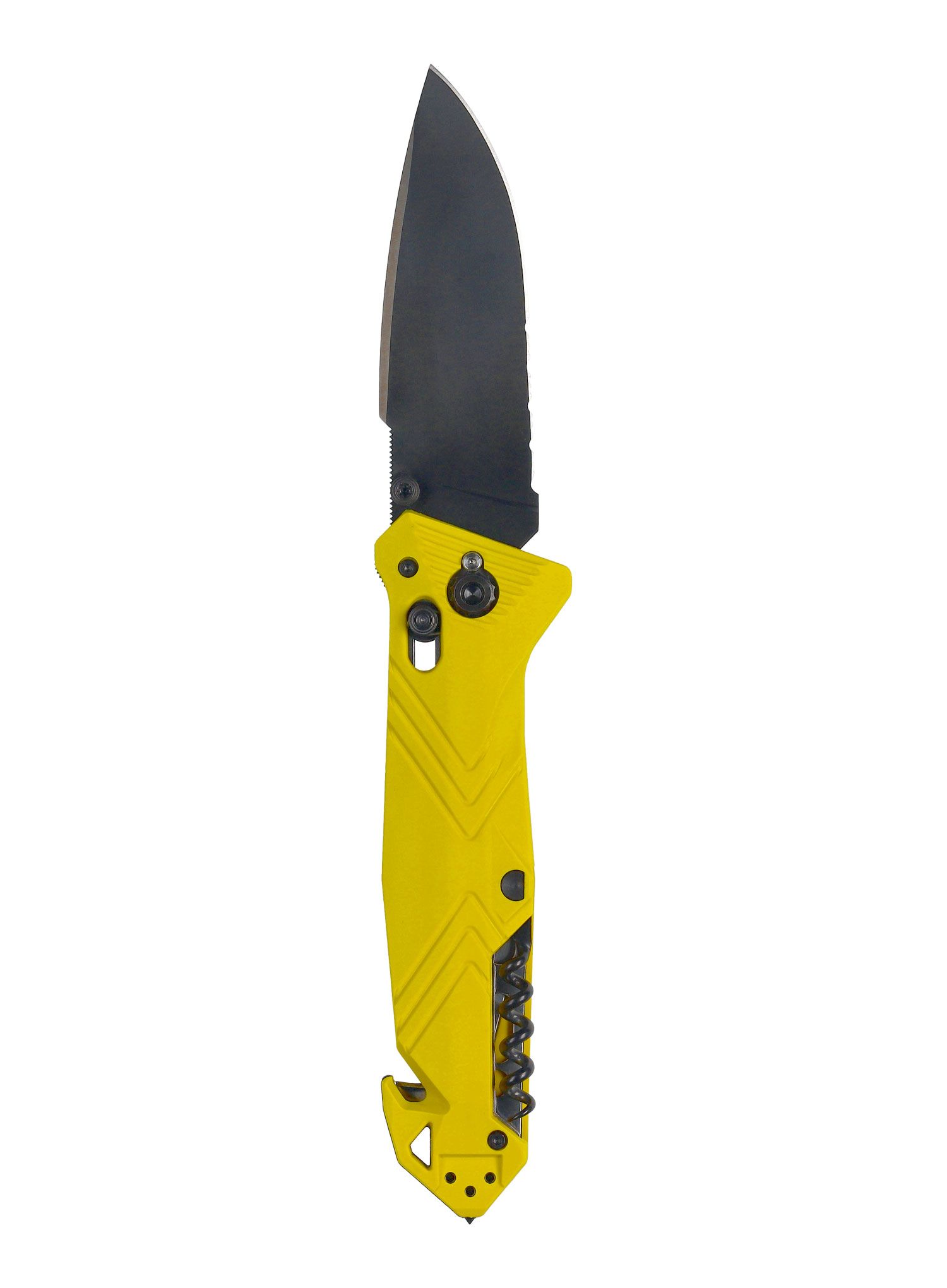 Ніж туристичний складний TB Outdoor CAC Serration - yellow